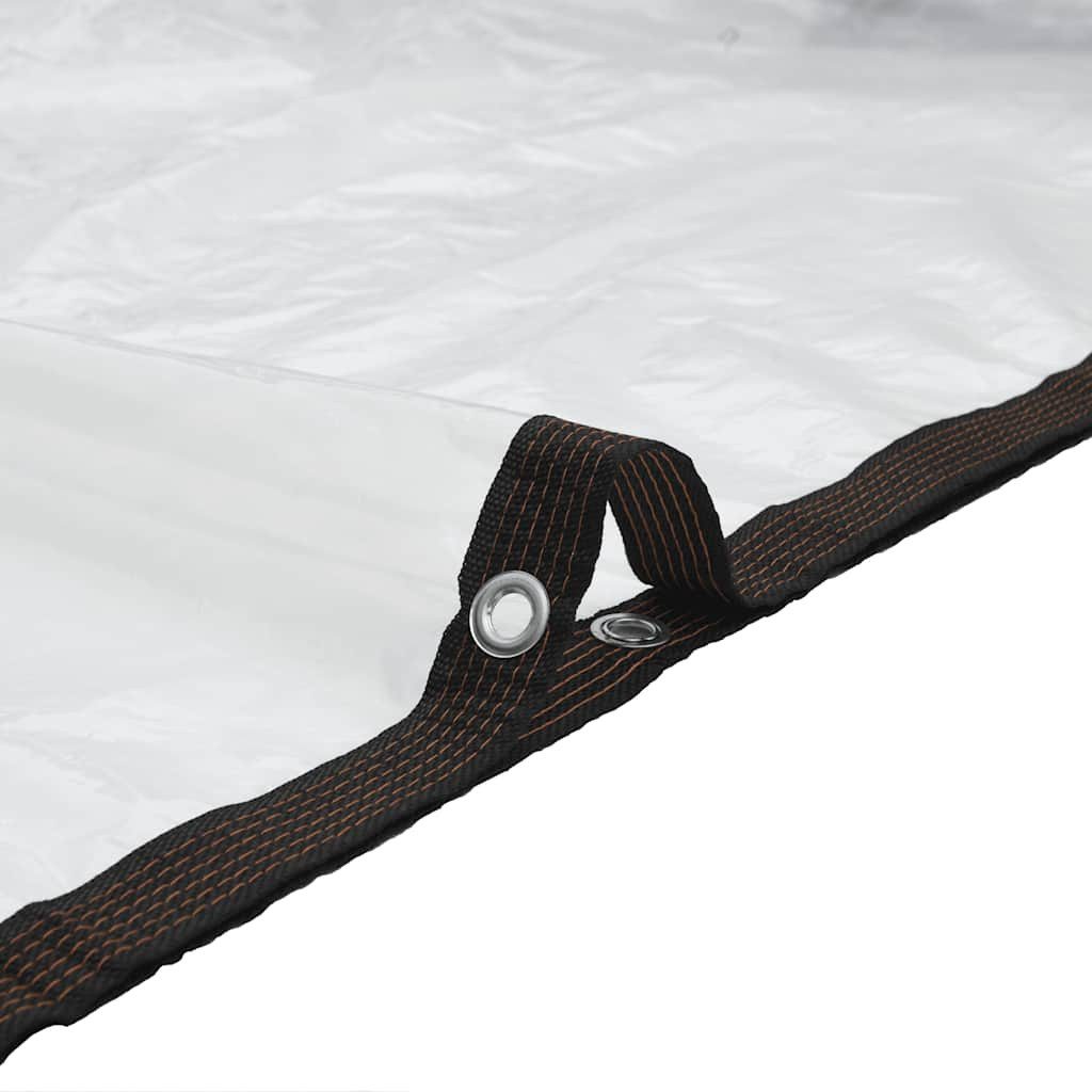 vidaXL Schutzplane Klare Plane mit Ösen 2x2 m Polyethylen (1-St) – Bild 4 von 5