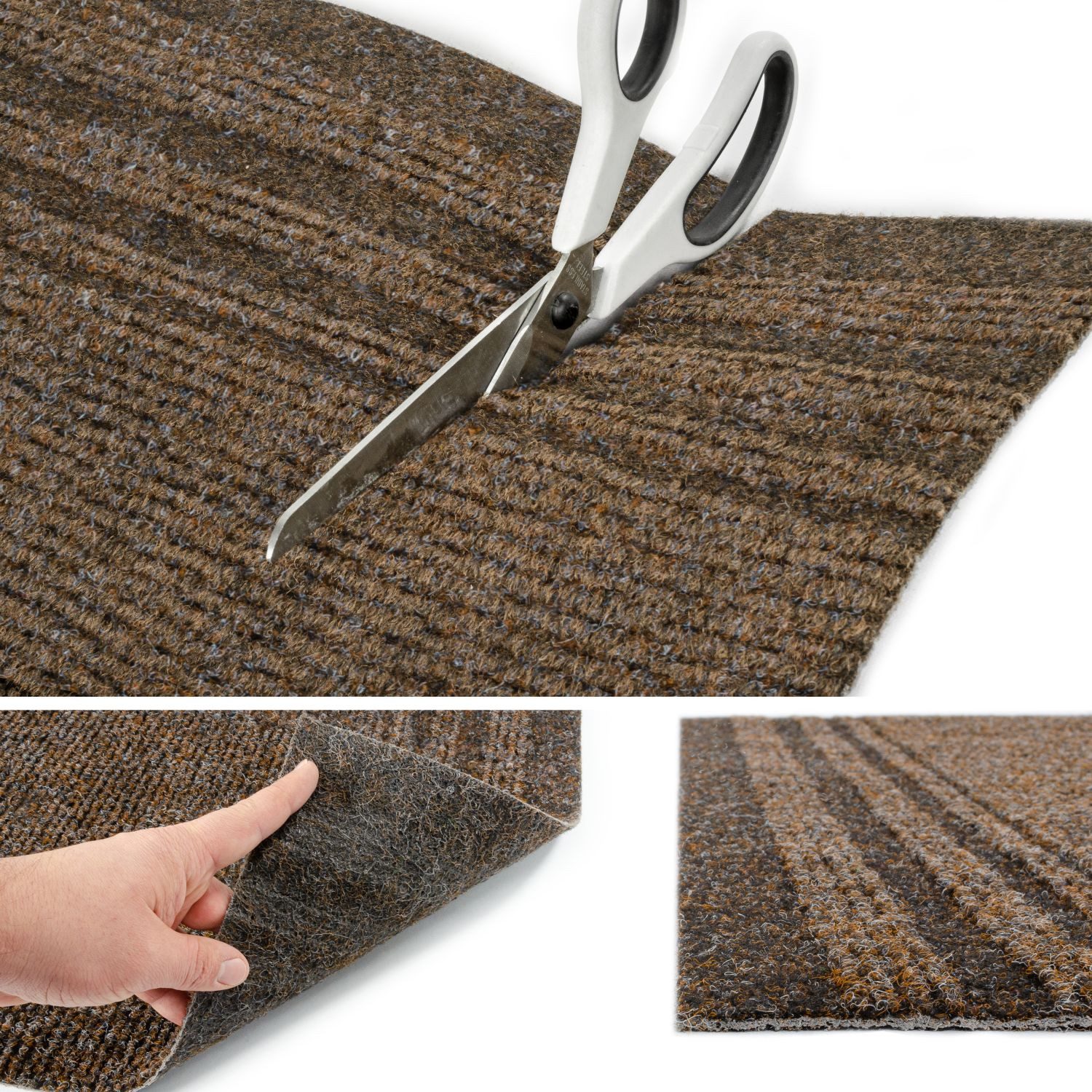 ANRO Läufer Teppich Flurläufer Läufer Textil PASSAT, Eckig, Höhe: 5 mm, Textil