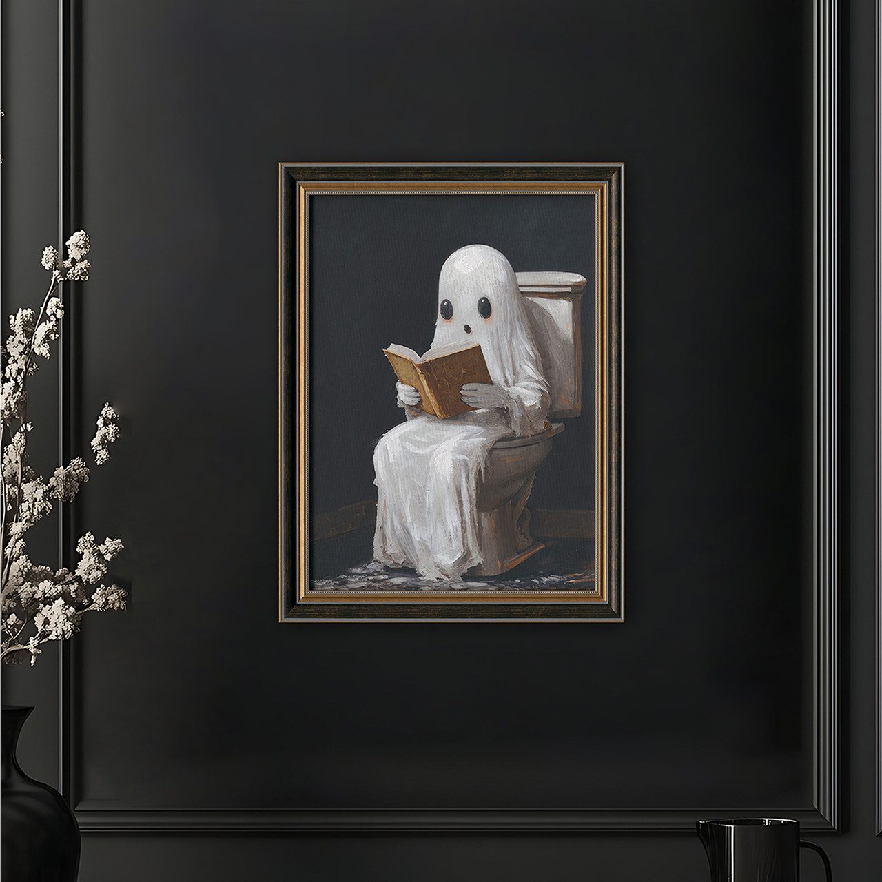 ArtUniverse Gemälde Gespenst mit Buch 30 günstig online kaufen