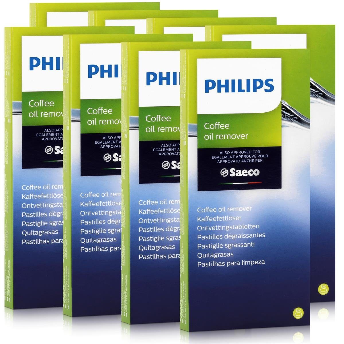 Saeco Philips Saeco CA6704/10 Kaffeefettlöser - 6 Tabletten á 1,6g (8er Pack Reinigungstabletten