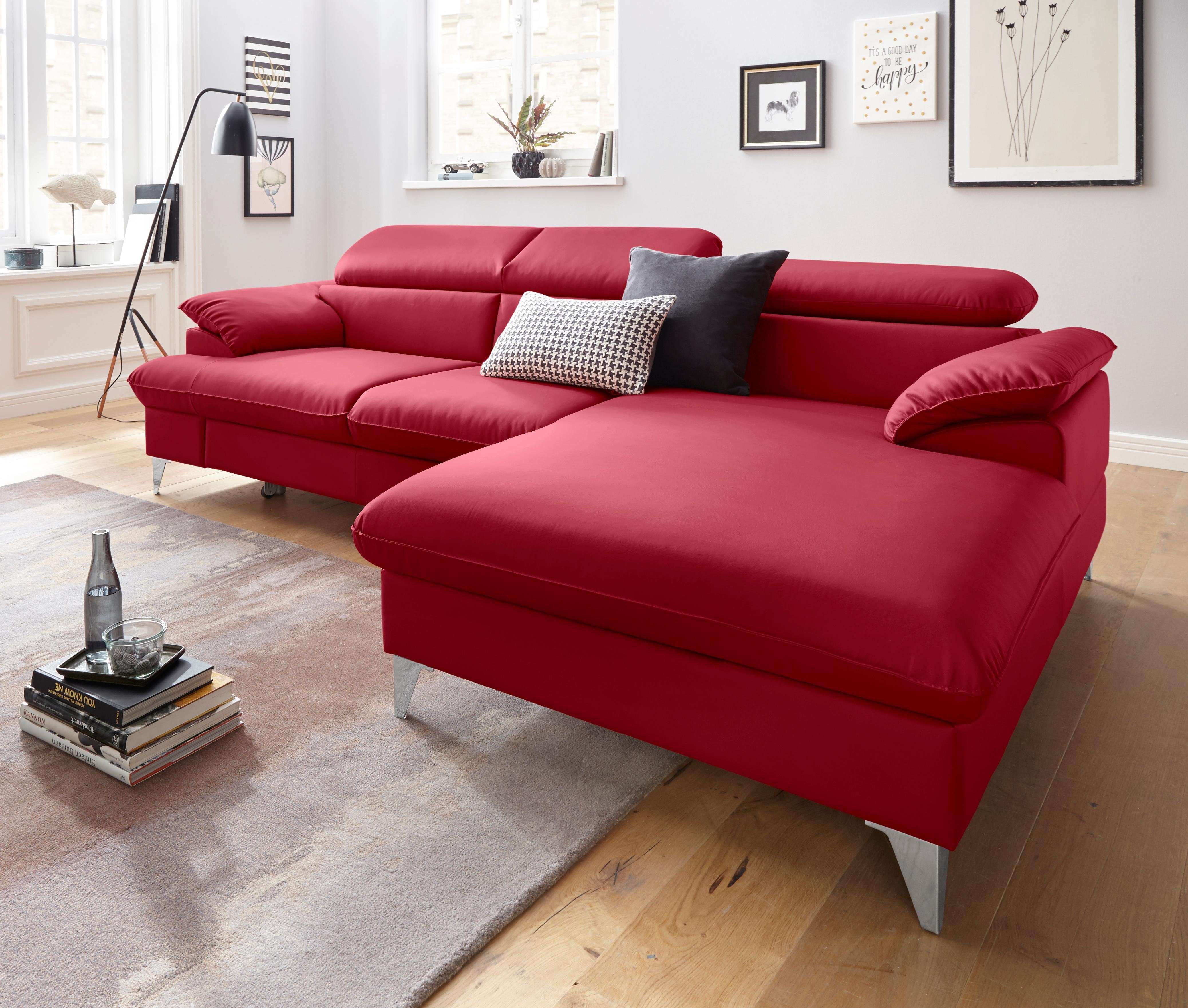 COTTA Ecksofa Caluso L-Form, mit Kopfteilverstellung, günstig online kaufen