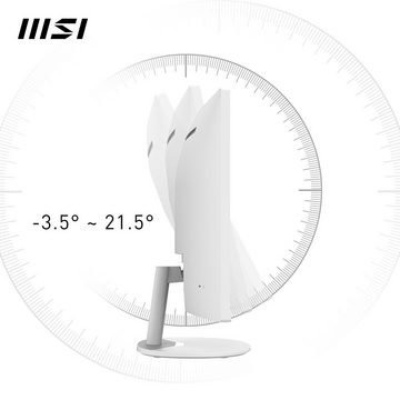 MSI PRO MP341CQW Curved-LED-Monitor (86,4 cm/34 ", 3440 x 1440 px, UWQHD, 1 ms Reaktionszeit, 100 Hz, VA LED, 3 Jahre Herstellergarantie)