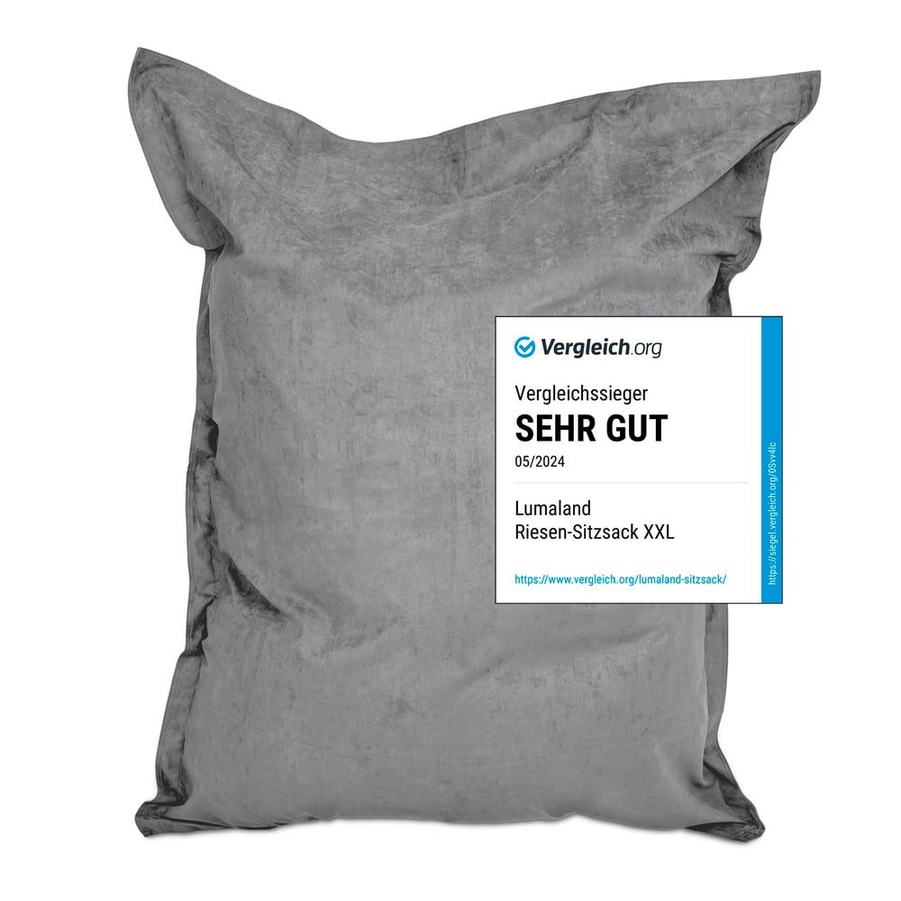 Lumaland Sitzsack Luxury Riesensitzsack XXL Bodenkissen, 380L 140x180cm was günstig online kaufen