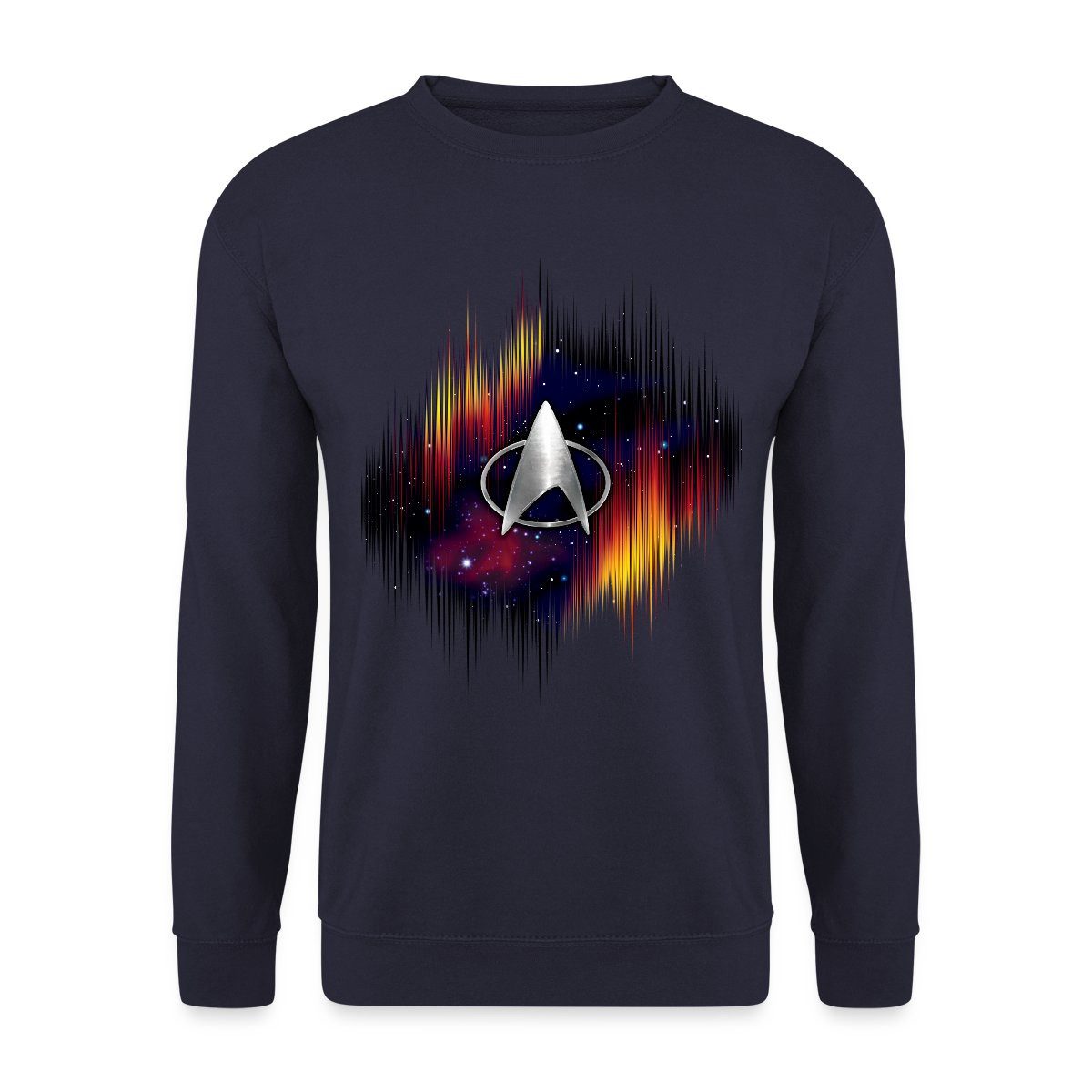 Sweatshirt Star Trek The Next Generation Silber Logo Unisex Pullover