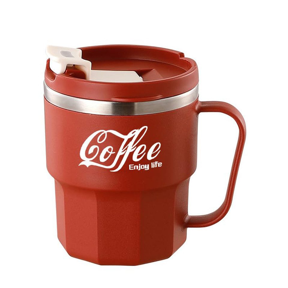 Coonoor Термокружка Isolierbecher 400ml Чашки, Edelstahl, Kunststoff, 100% dicht, Travel Mug für Kaffee, Wasser, Tee