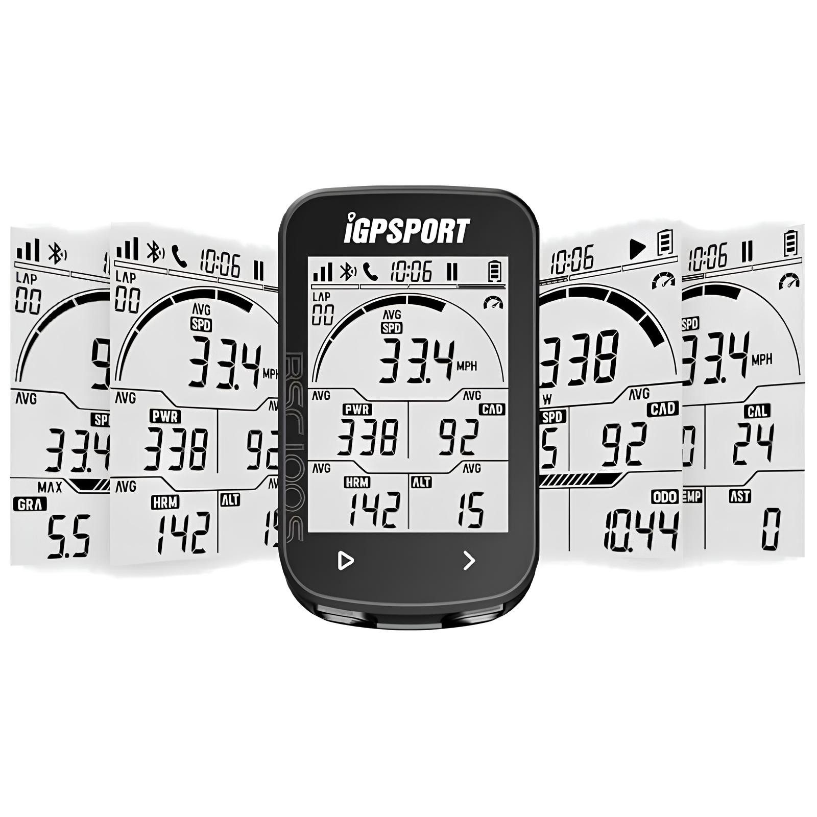 iGPSPORT Tachometer GPS Fahrradcomputer Kabellos Fahrrad Digitale Stoppuhr Kilometerzähler, 2,6 " Display