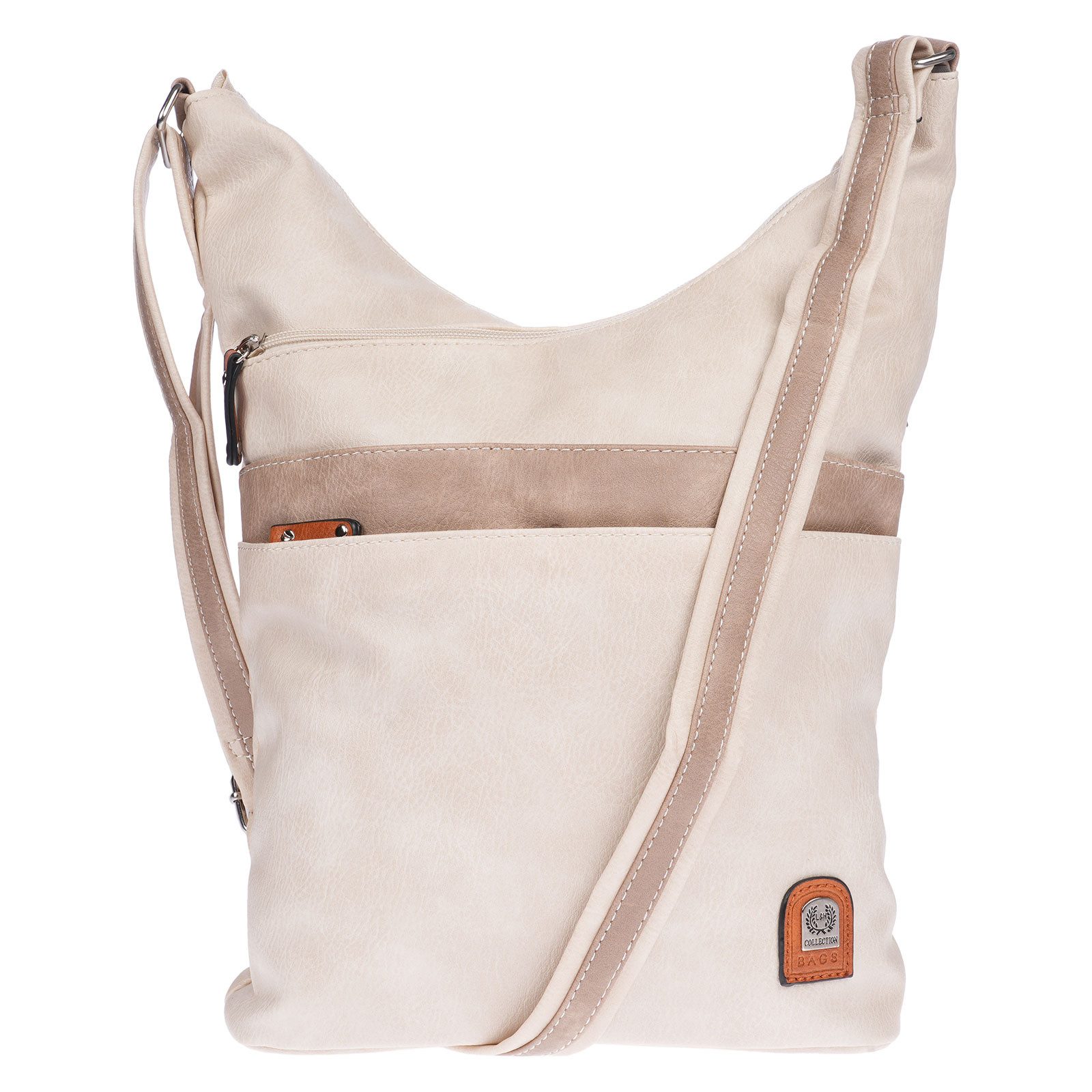 Christian Wippermann Umhängetasche Große Umhängetasche Damen Tasche Schultertasche (einzeln), Crossover Leder Optik
