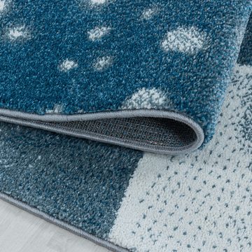 Kinderteppich Pinguin-Iglu-Design, Carpettex, Rund, Höhe: 11 mm, Teppich Kinderzimmer Pinguin-Iglu-Design Teppich Pflegeleicht