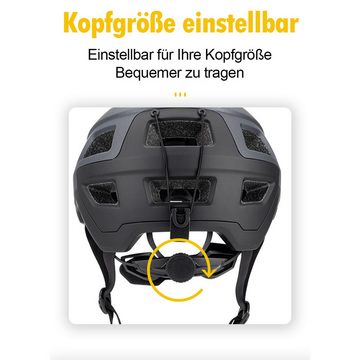 DOPWii Fahrradhelm Robuster Mountainbike-Helm mit Aufprallschutz für Mountainbiker