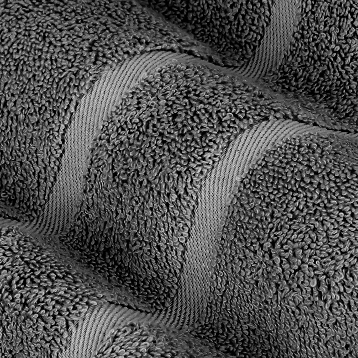 StickandShine Handtuch Handtücher Badetücher Saunatücher Duschtücher Gäste in Dunkelgrau