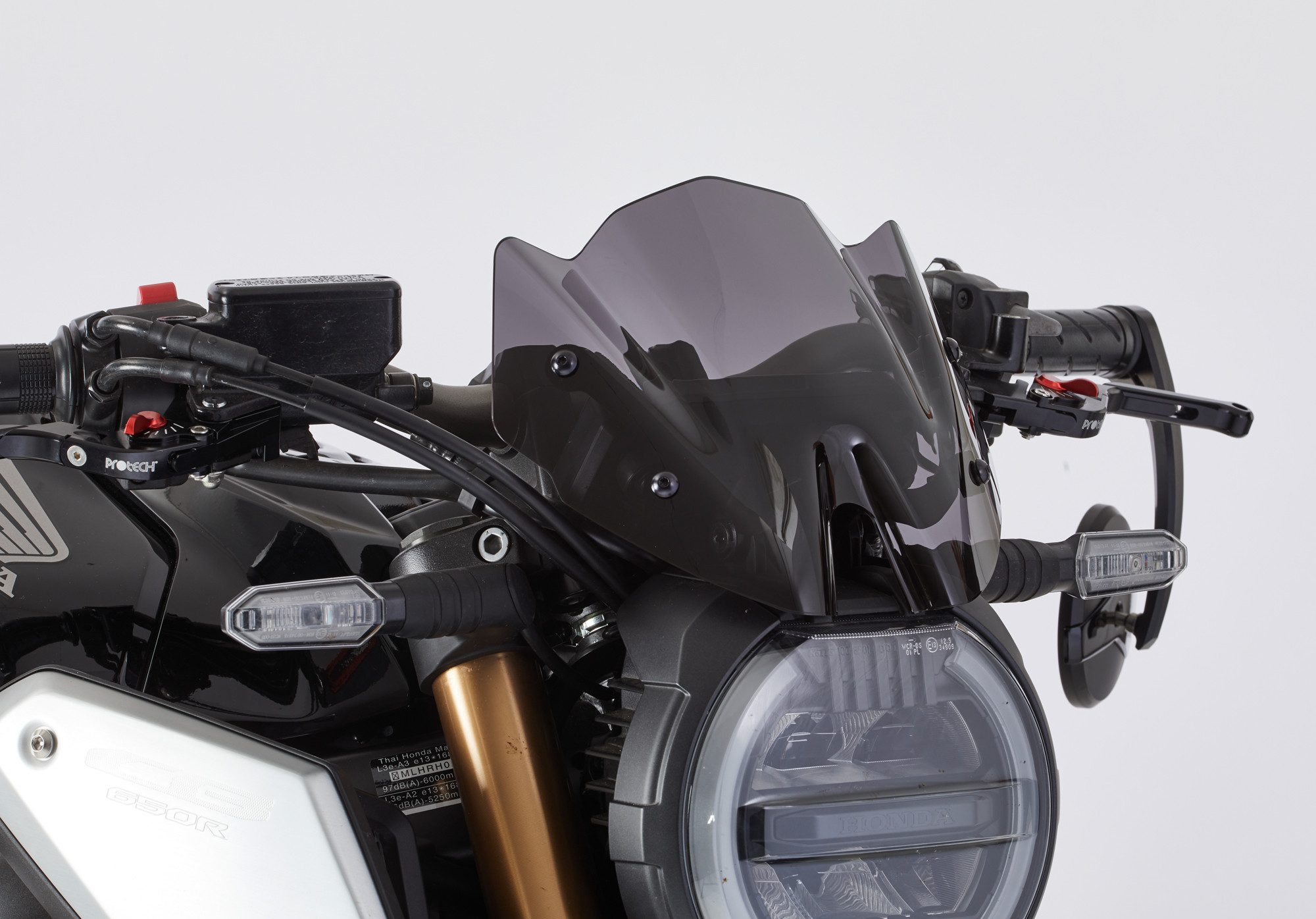 ERMAX Auspuff-Flexrohr ERMAX Naked-Bike-Scheibe Sport Acrylic (PMMA)