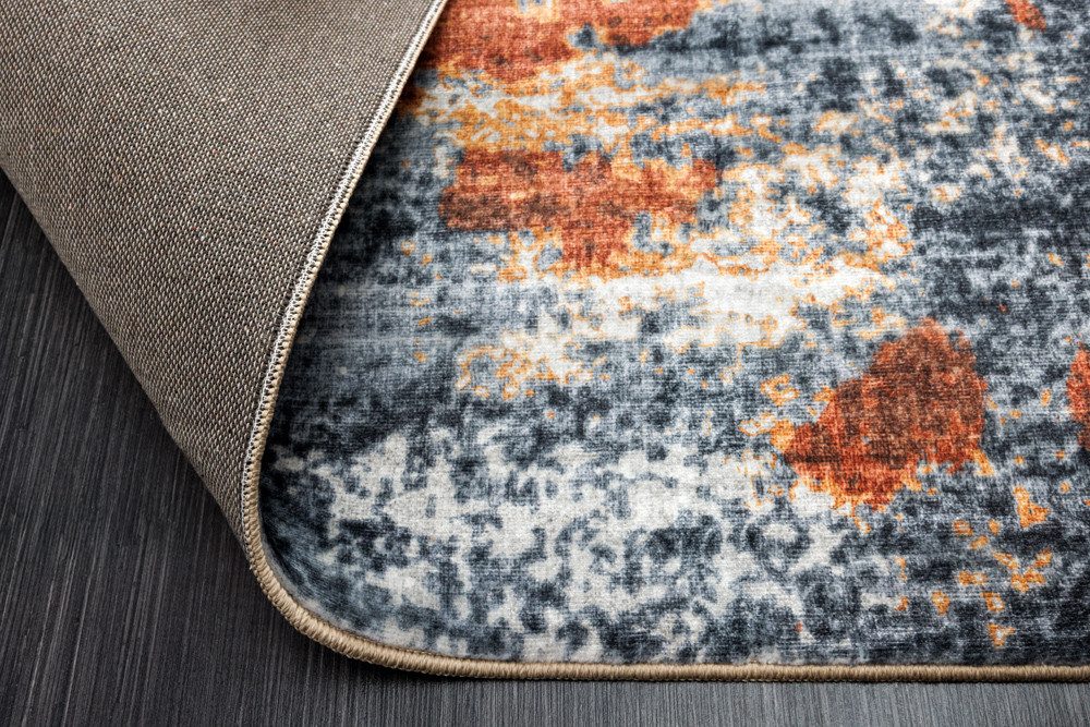 riess-ambiente Designteppich MODERN ART XXL 350x240cm grau kupfer · moderner Kurzflor-Teppich, rechteckig, Höhe: 8 mm, Wohnzimmer · Fußbodenheizung-geeignet · I – Bild 5 von 5