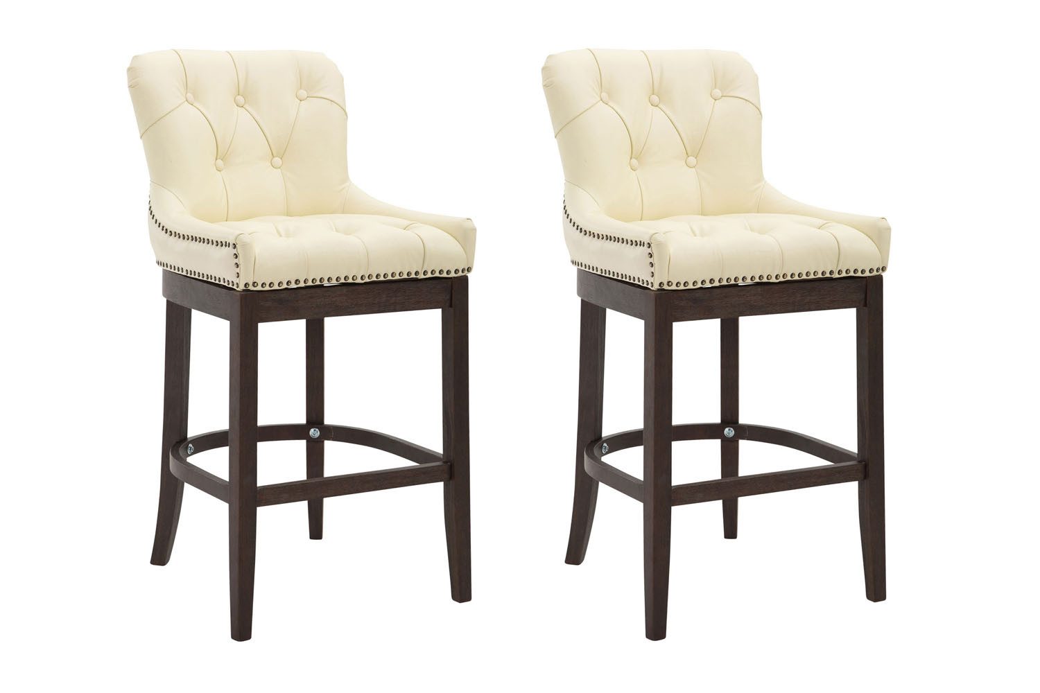 CLP Высокие табуреты Lakewood Echtleder (2er Set, 2 St., 2er), gepolstert