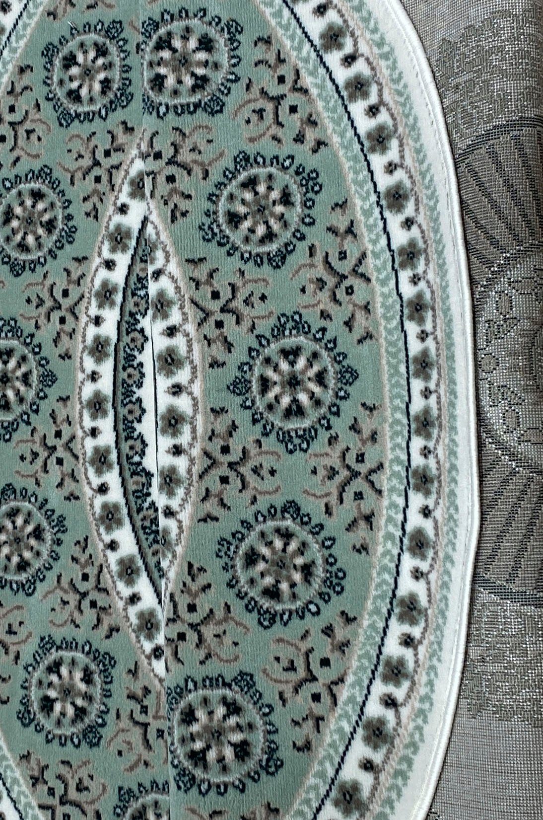 Orient-Dekor, grün Höhe: Shari, Bordüre, elegant 7 pflegeleicht, affaire, Home mm, weich, mit Teppich Kurzflor, rund,