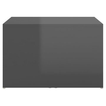 furnicato Couchtisch 3-tlg. Satztisch-Set Hochglanz-Grau 60x60x30 cm