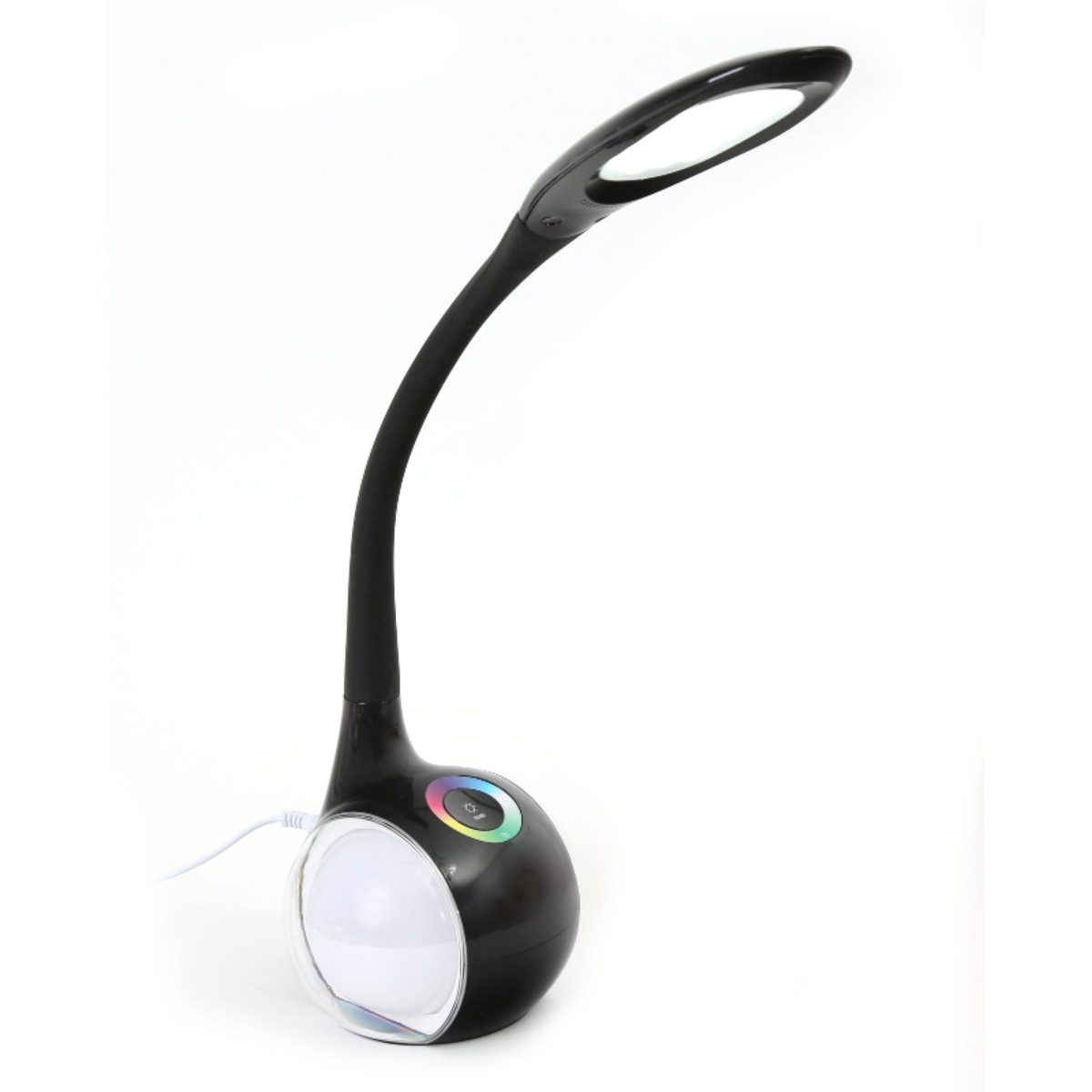 Platinet LED Schreibtischlampe PDL20, LED fest integriert, Kaltweiß, Integriertes Nachtlicht mit regelbarer Intensität