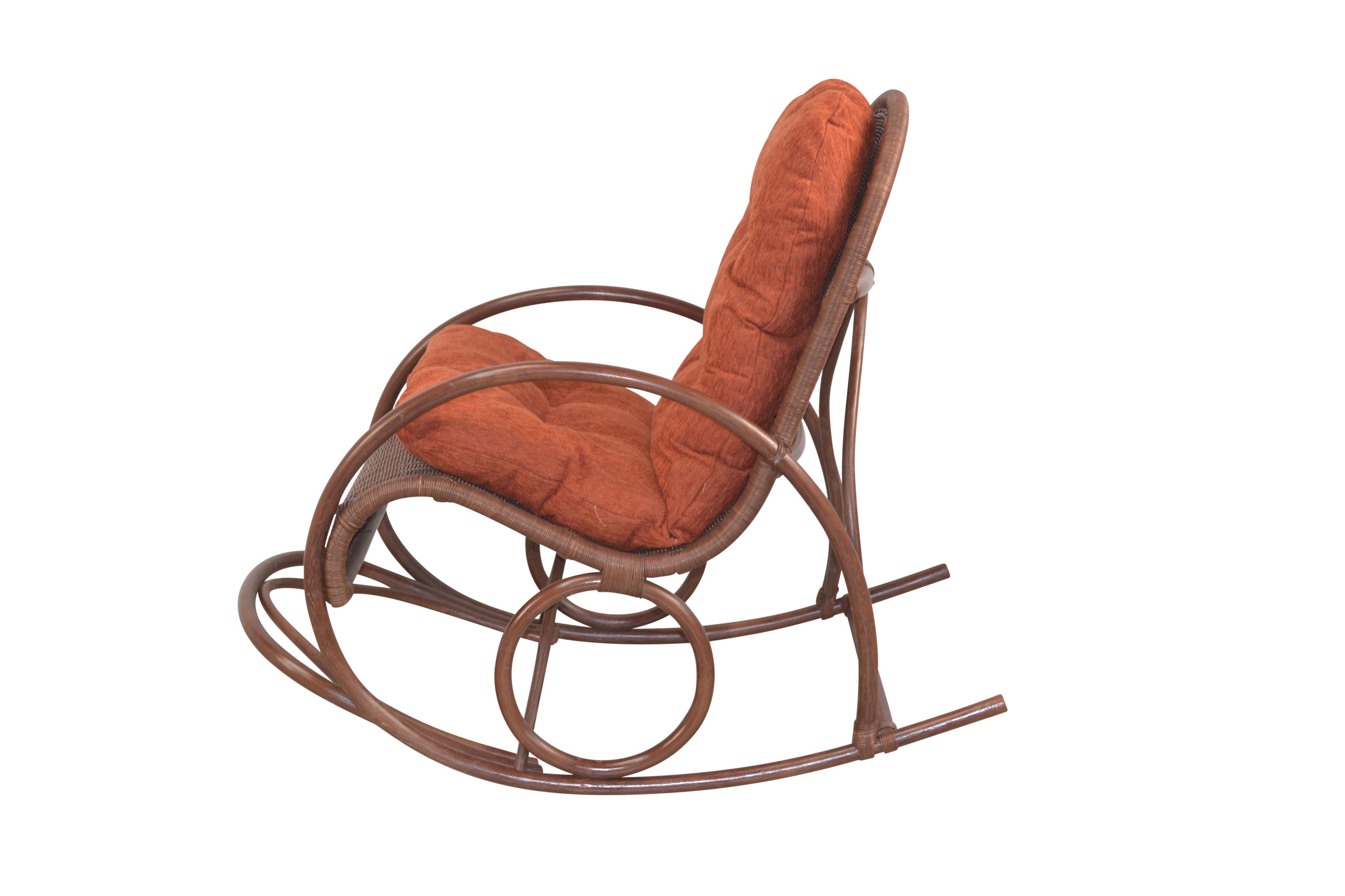 moebel-direkt-online Schaukelstuhl Luisa (Inklusive Kissenauflage), Naturmaterial Rattan