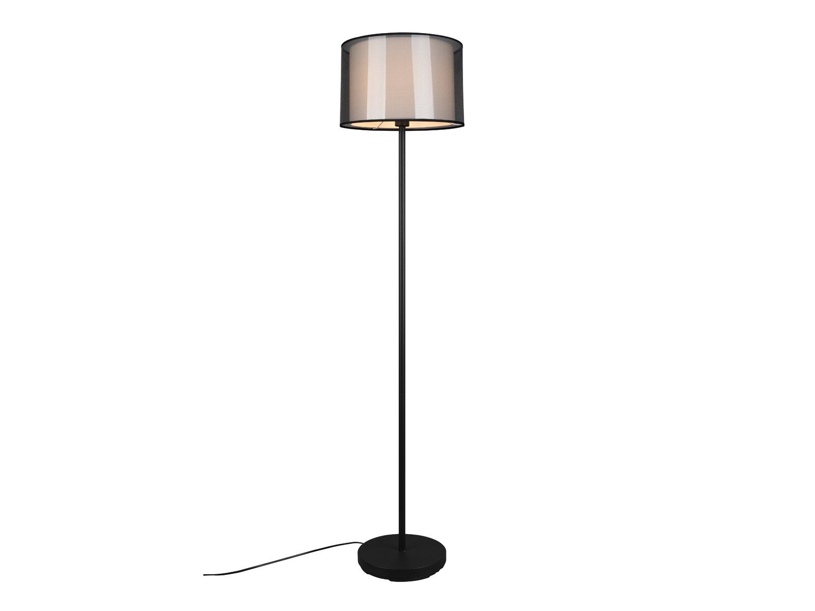 ausgefallene Stoff 150cm dimmbar LED Design-er mit Lampen-schirm, Stehlampe, wechselbar, meineWunschleuchte H: LED Lampe Warmweiß,