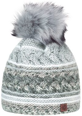 compagno Bommelmütze (1-St) Wintermütze Strickmütze Damen Winter gefüttert Beanie