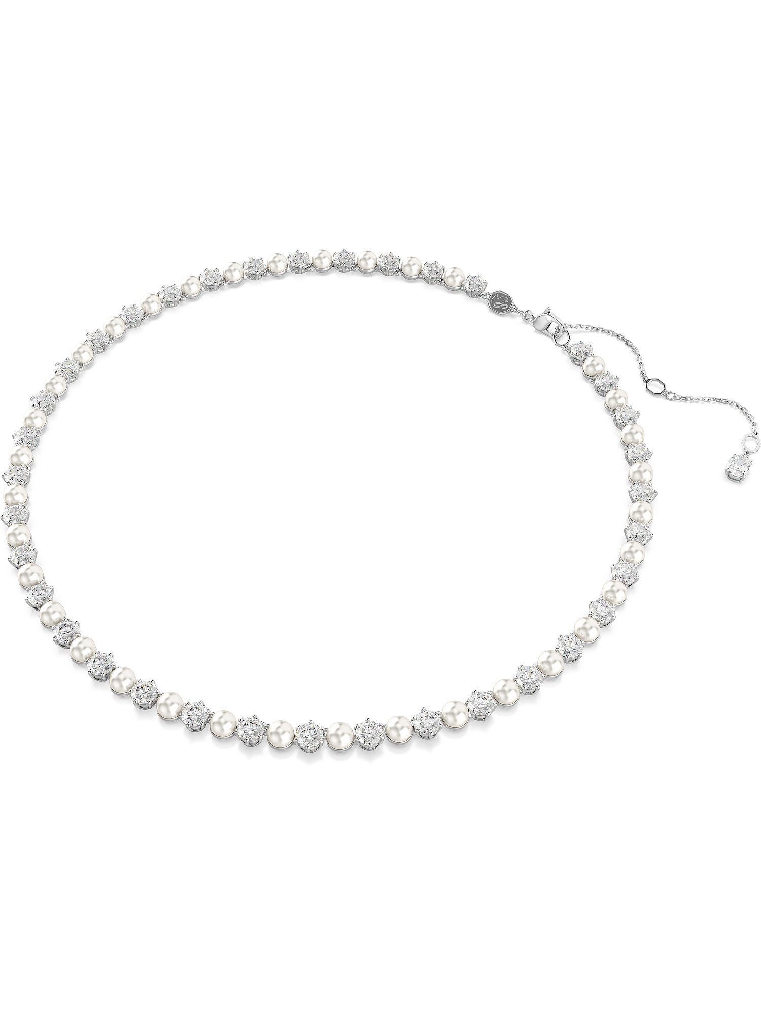 Collier Swarovski Damen-Kette Metall Swarovski-Kristall