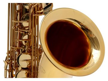 Classic Cantabile Saxophon TS-450 Tenorsaxophon, Messing lackiert, (2.0 Reed Set, inkl. Koffer, Mundstück, Putztuch und Handschuhe), Bb-Stimmung, Hoch-Fis-Klappen, ergonomische Klappenmechanik