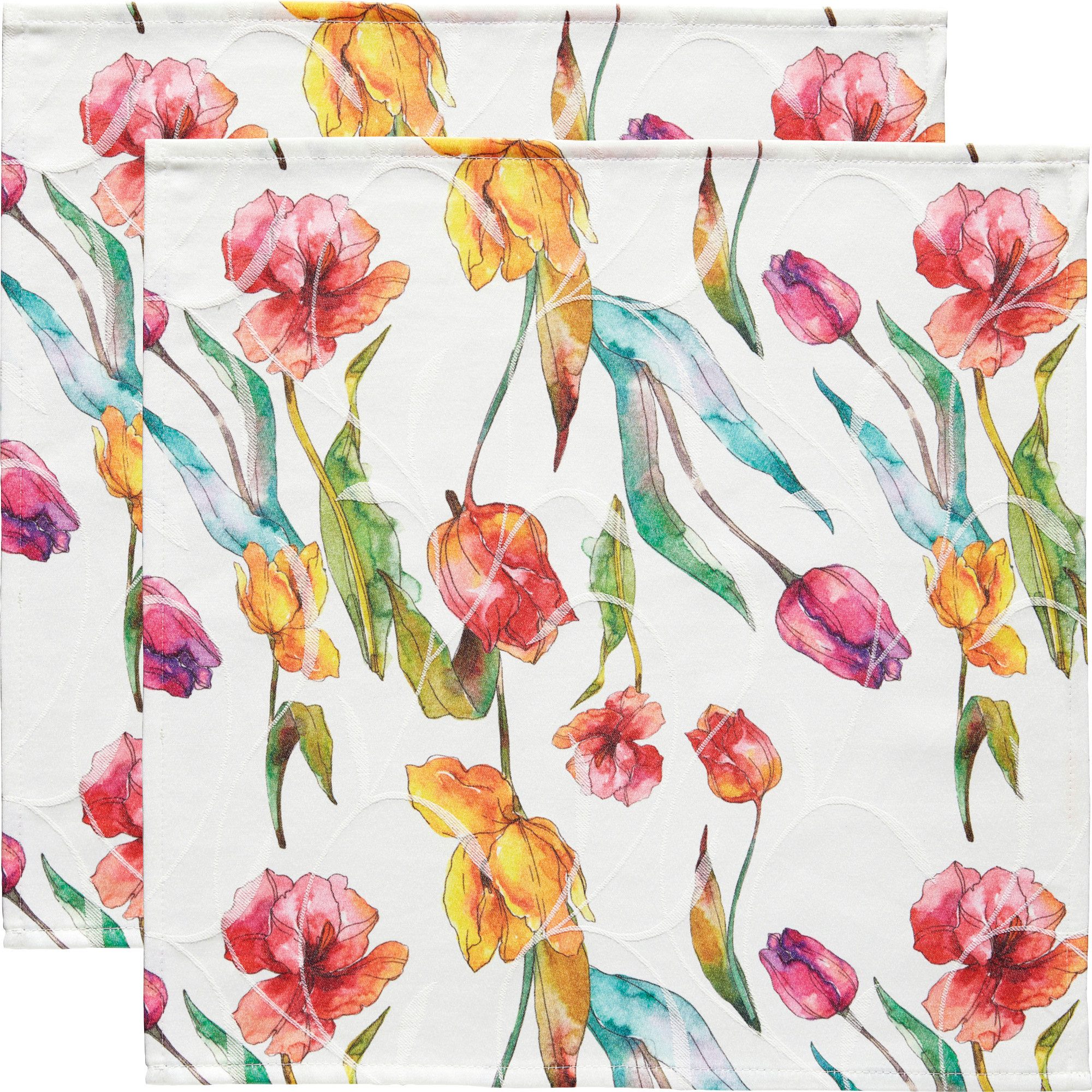 Erwin Müller Stoffserviette Serviette, 2er-Pack, Blumen