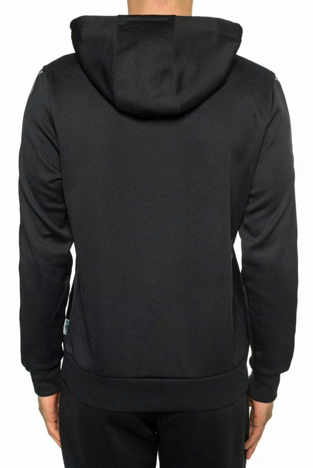 PHILIPP PLEIN Hoodie Kapuzen Sweatshirt mit Tape Streifen Fronttasche, Kordelzügen, Gummiertes Logo, Ärmelstreifen
