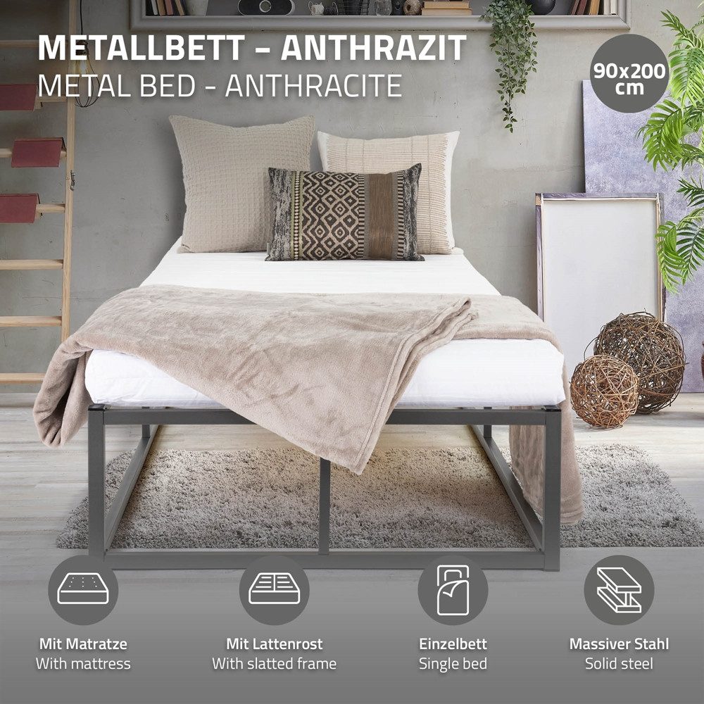ML-DESIGN Metallbett Bett für Schlafzimmer mit günstig online kaufen