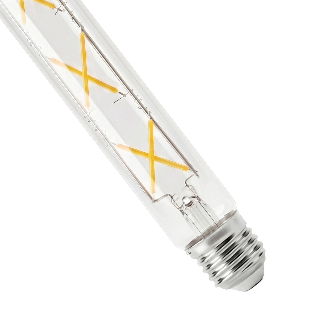 hofstein LED-Leuchtmittel 2er Set Glühbirne Warmweiß dimmbar 5 Watt, 2700 Kelvin, 500 Lumen, Röhre Vintage, Filament, Klar – Bild 4 von 5