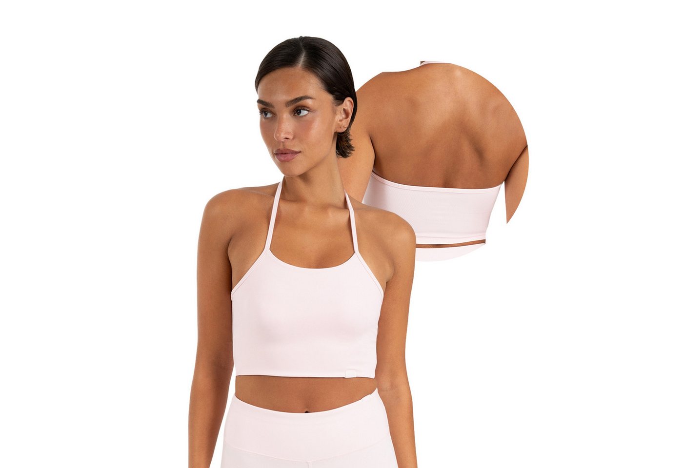 Smilodox Sport-BH Florea Damen, Neckholder Top, Slim Fit, Stretch, für Gym & Freizeit Verstellbare Träger, Soft Touch, Stretch, Figurbetont