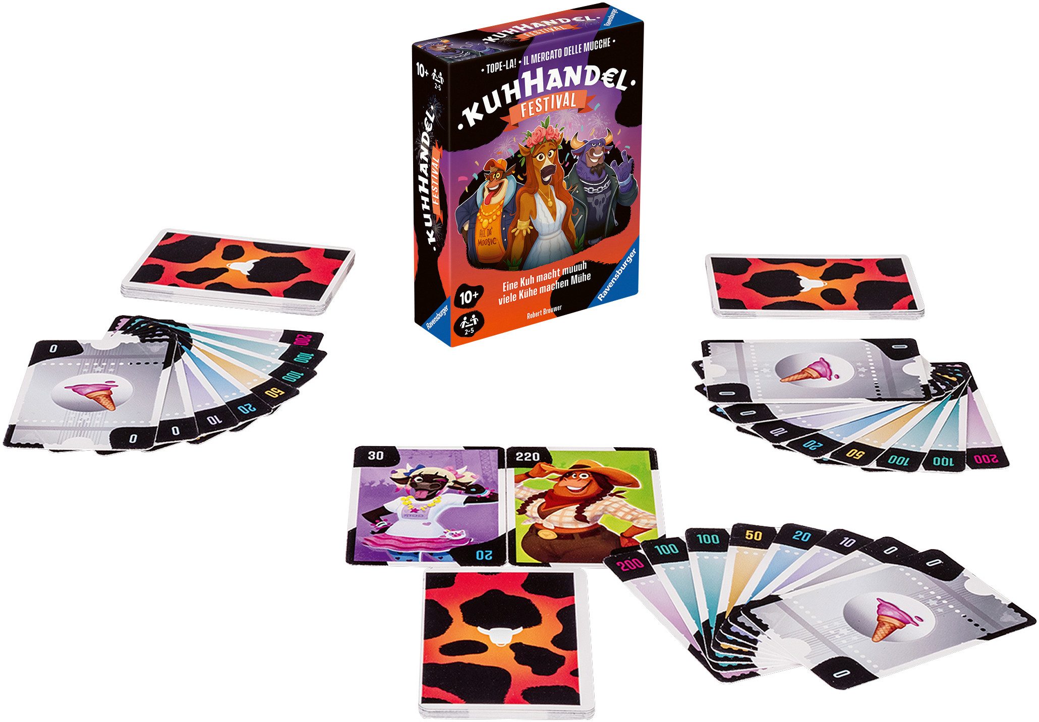 Ravensburger Spiel Kuhhandel - Festival, Kartenspiel, Made in Europe