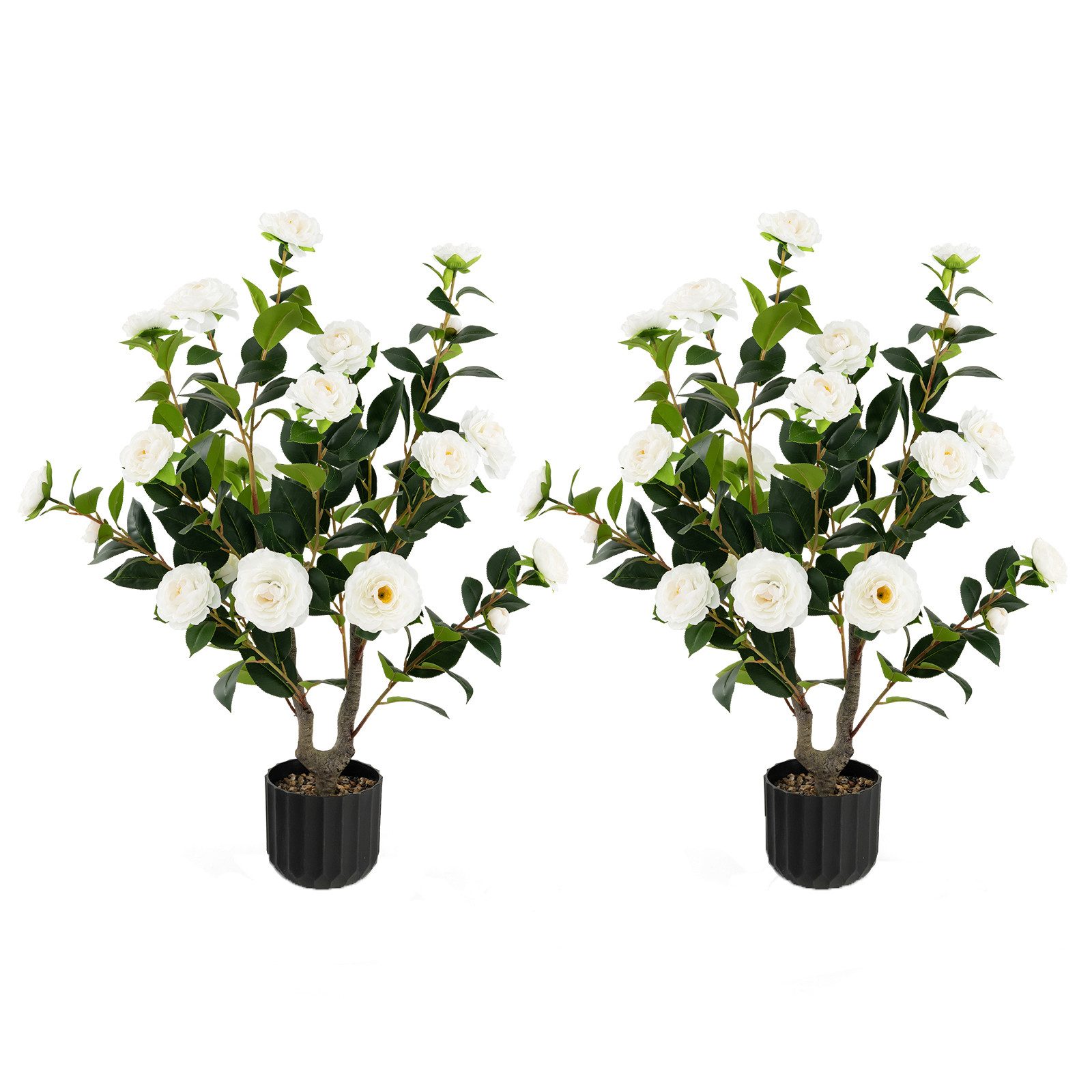 Kunstbaum Kamelie, COSTWAY, Höhe 95 cm, günstig online kaufen
