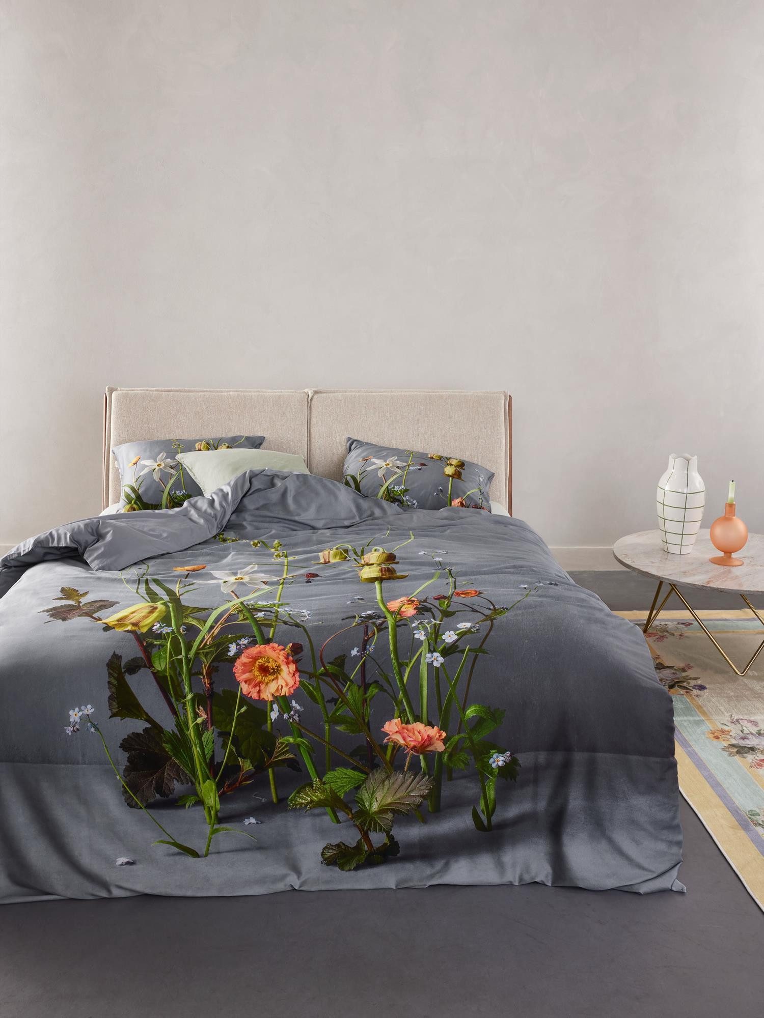 Essenza Bettwäsche Ficaria, Satin, 2 teilig, mit floralem Muster