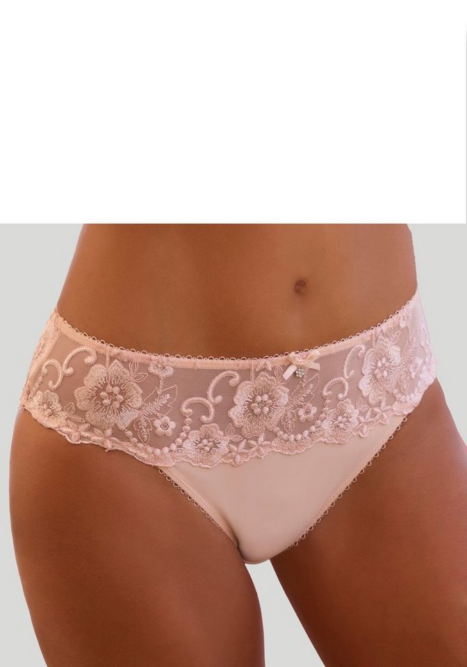 LASCANA Bikinislip Wanda mit Stickerei Spitze in floraler Optik, als Dessous-Set kombinierbar