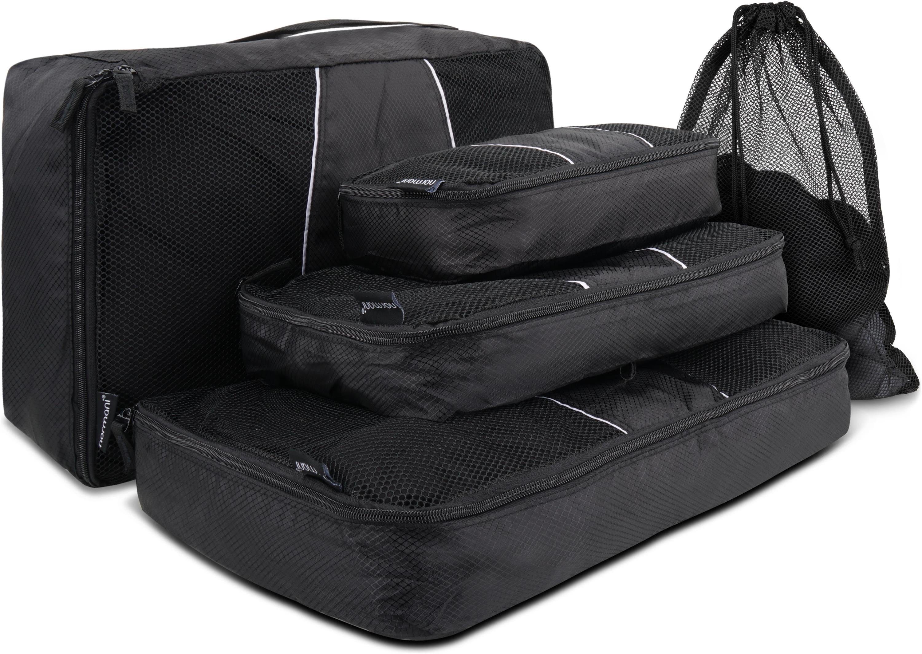 Kleidersack 5 Waschbeutel normani St) in Tunja verschiedenen Packtaschen mit (Set, Größen Kleidertaschen-Set 5