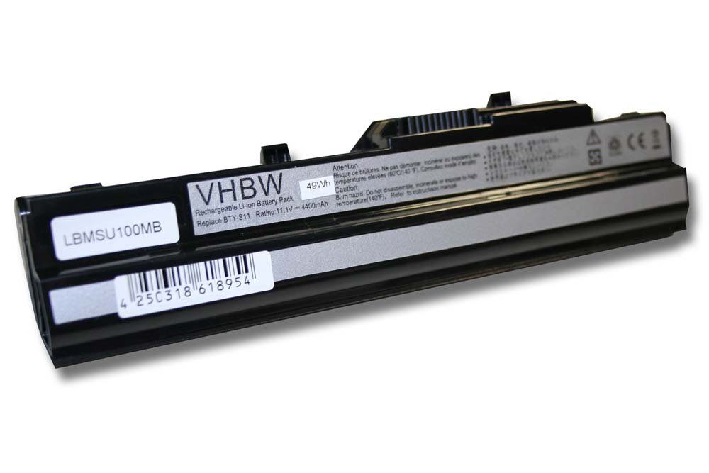 vhbw kompatibel mit Medion Akoya Mini E1210, E1212, S5611, E2312 Laptop-Akku Li-Ion 4400 mAh (11,1 V)