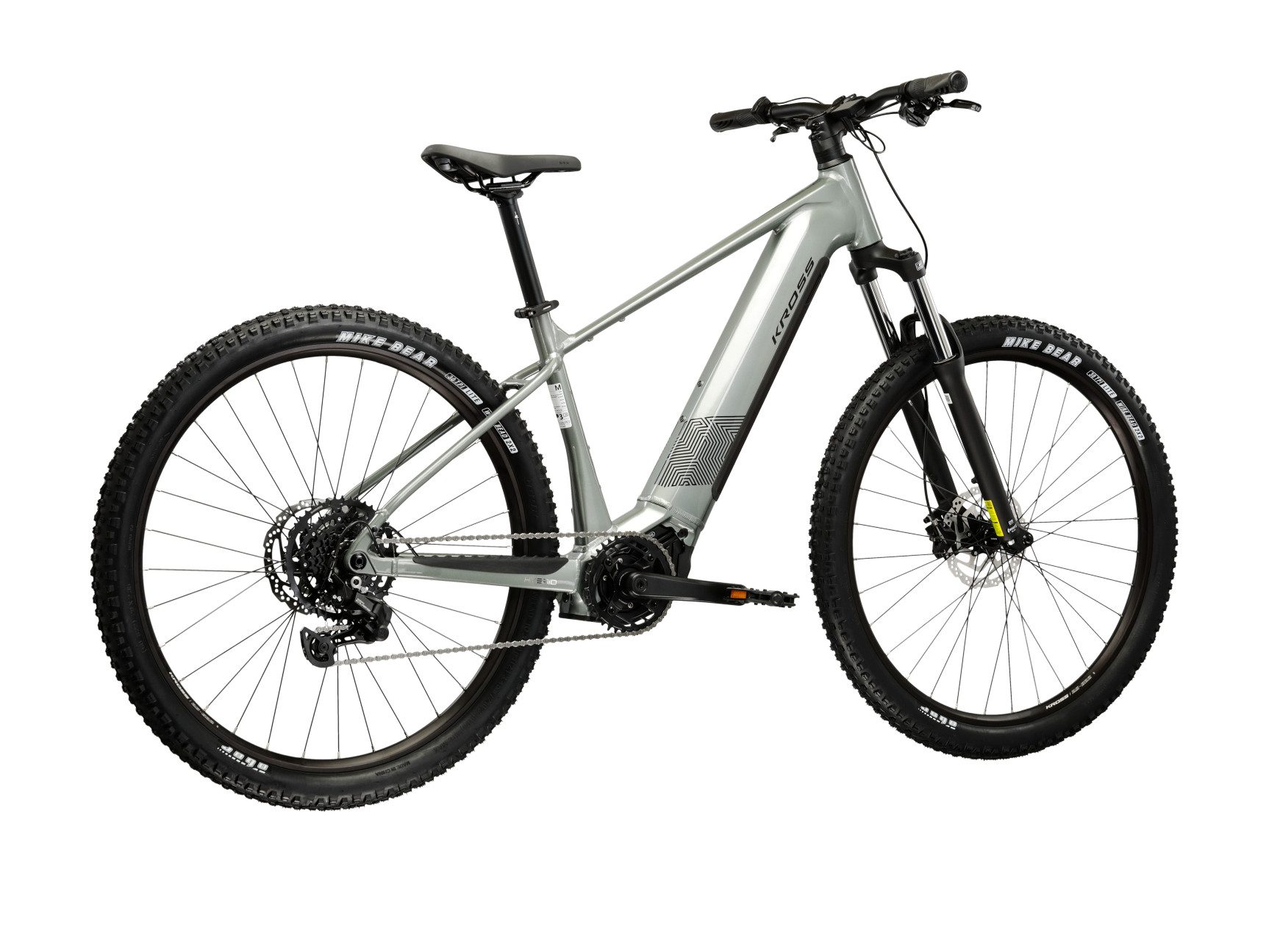 Kross E-Bike Mountainbike Influx Hybrid 1.0 20Ah/720Wh 29 Zoll grau 9 Gänge 2026, 9 Gang Shimano CUES U4000 Schaltwerk, Kettenschaltung, Mittelmotor, 720 Wh