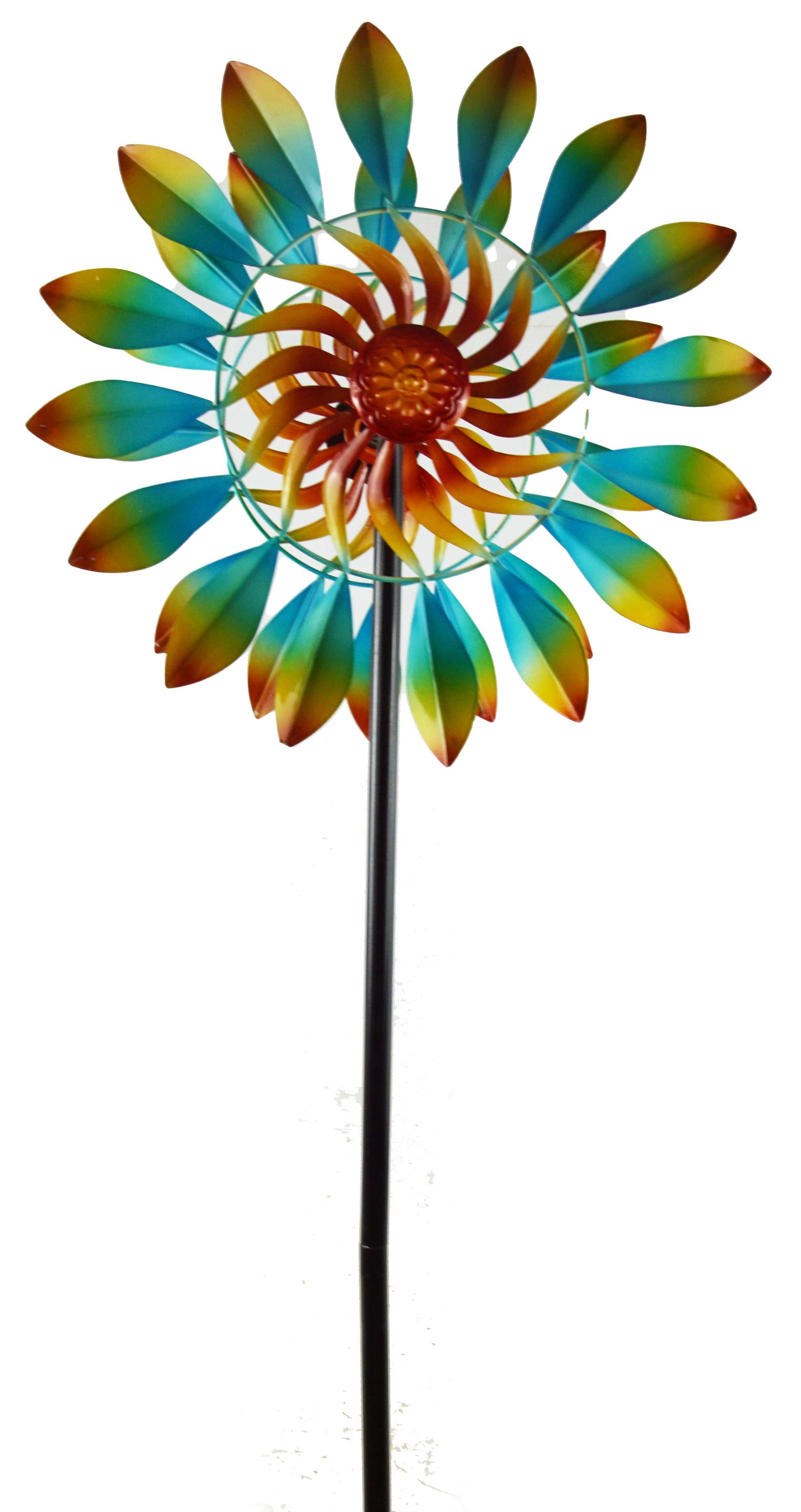 GerrysGardenAustria Deko-Windrad Windrad Sonne (1 St), Windrad, Doppelrotorblatt, Gartendekoration