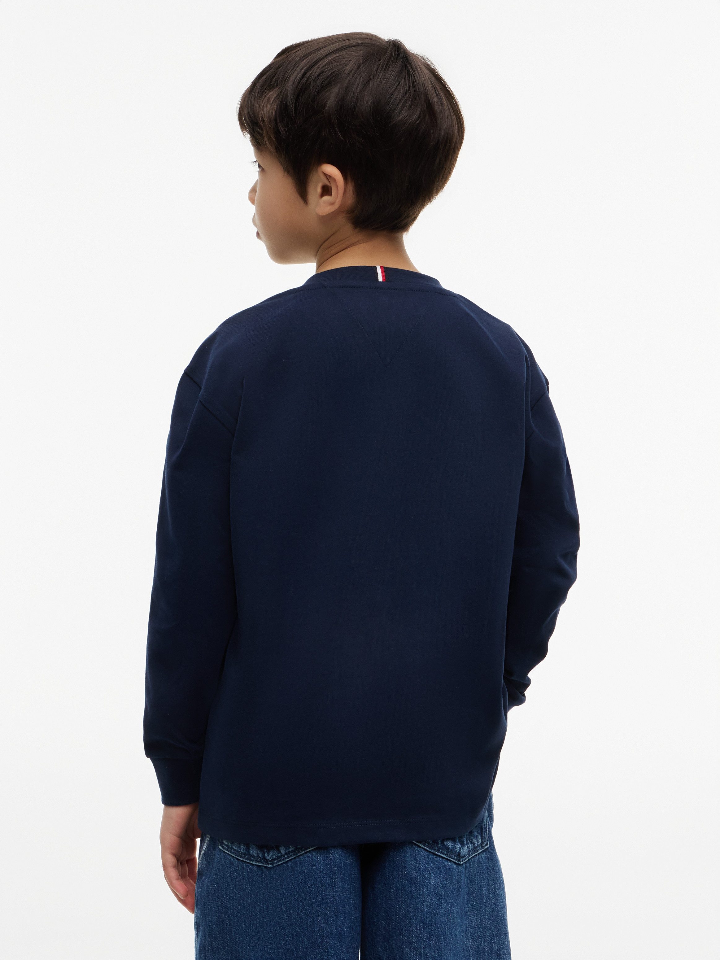Tommy Hilfiger Langarmshirt Regular Fit, Kinder bis 16 Jahre, Druck auf einem Arm