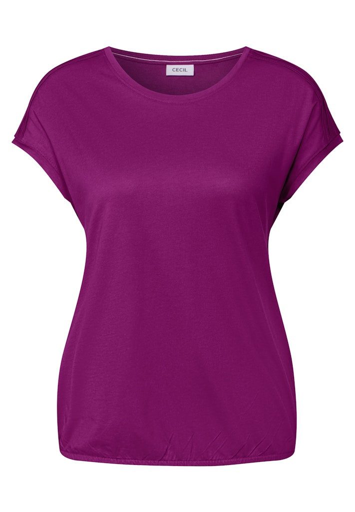 CECIL T-Shirt NOS Solid Deco Shoulder günstig online kaufen