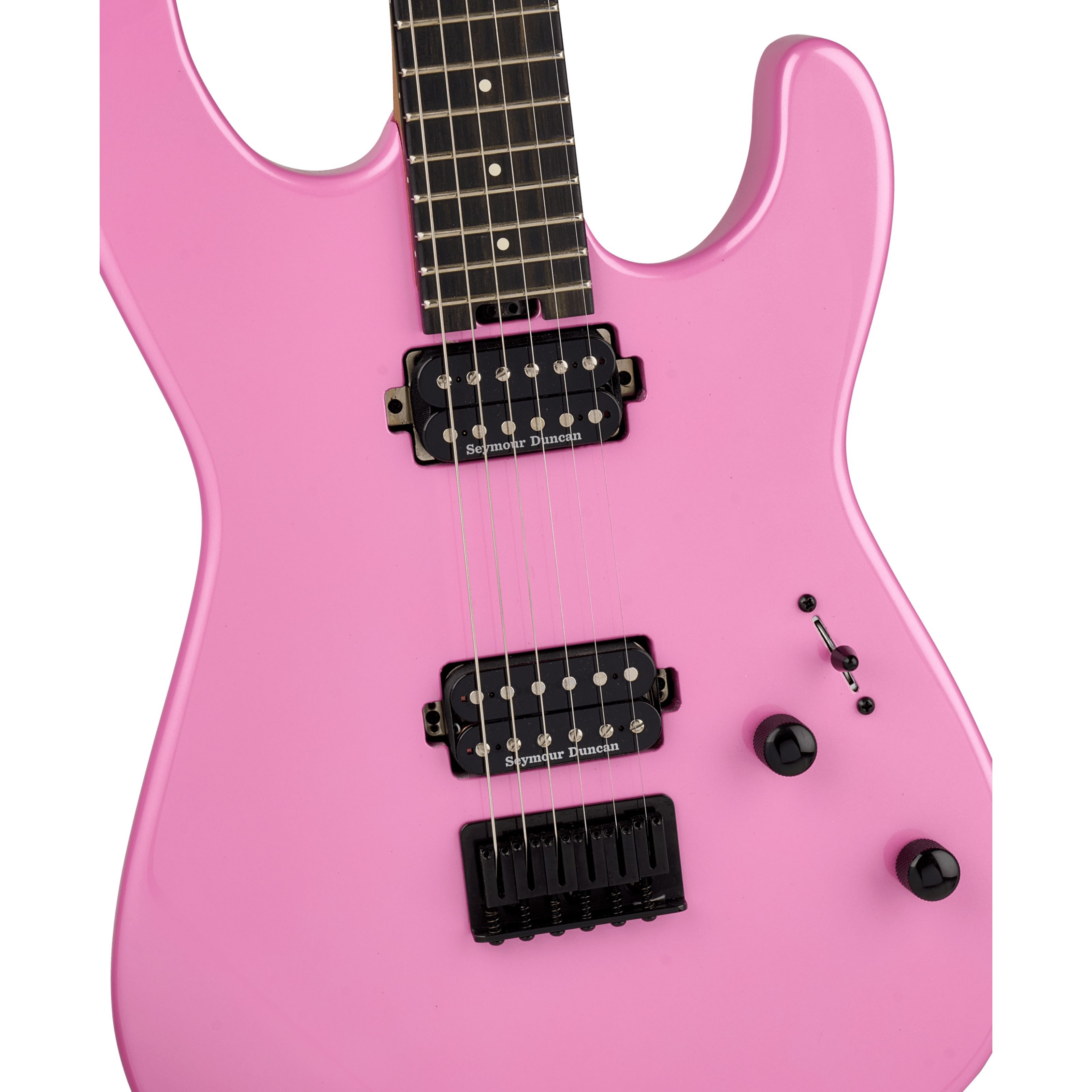 Charvel E-Gitarre, E-Gitarren, ST-Modelle, Pro-Mod Plus San Dimas Style 1 HH HT EB Platinum Pink - E-Gitarre