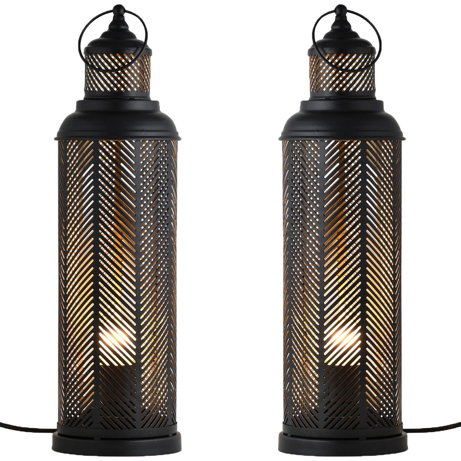 Stehlampe 2er Set Skandinavische Deko Tischlampe Lampe Nachttischlampe Torinos