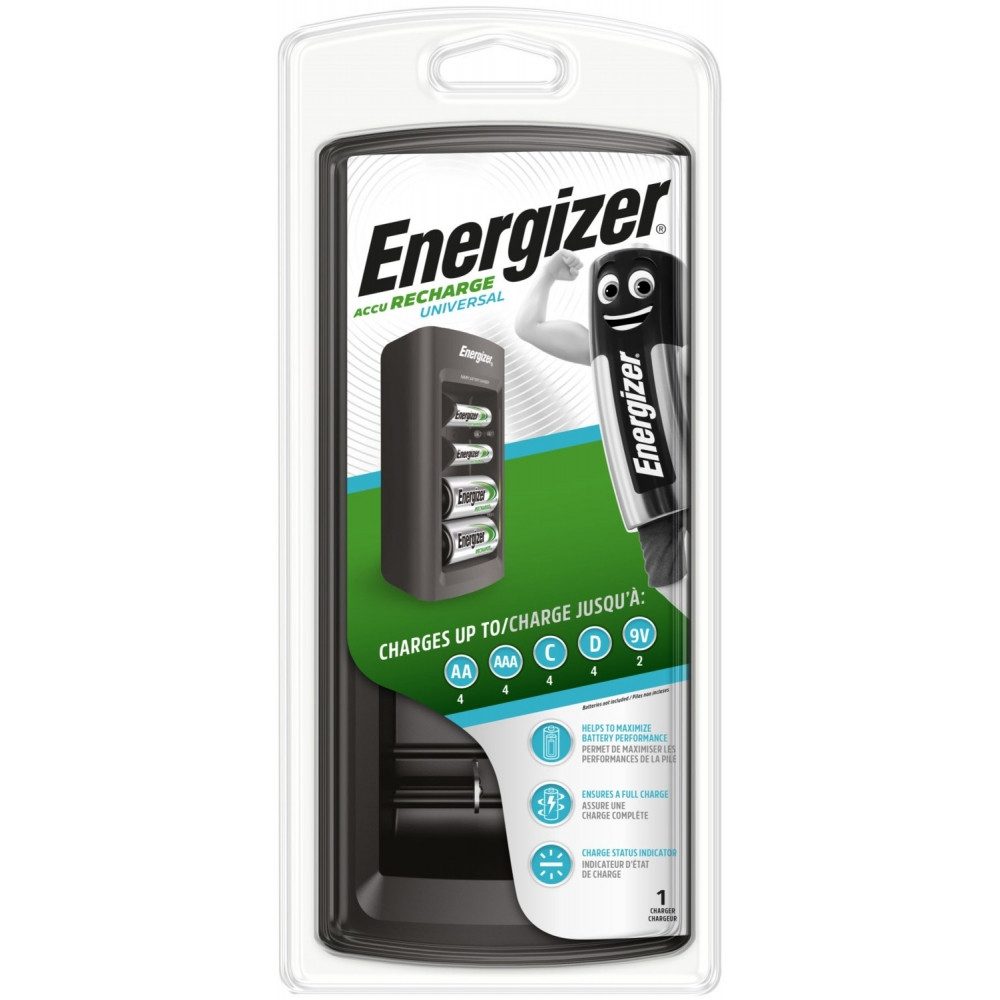 Energizer Energizer Universal Akku-Ladegerät für verschiedene Akkus. Universal-Ladegerät (Universal, Universal-Batterieladegerät, Universal-Batterieladegerät)