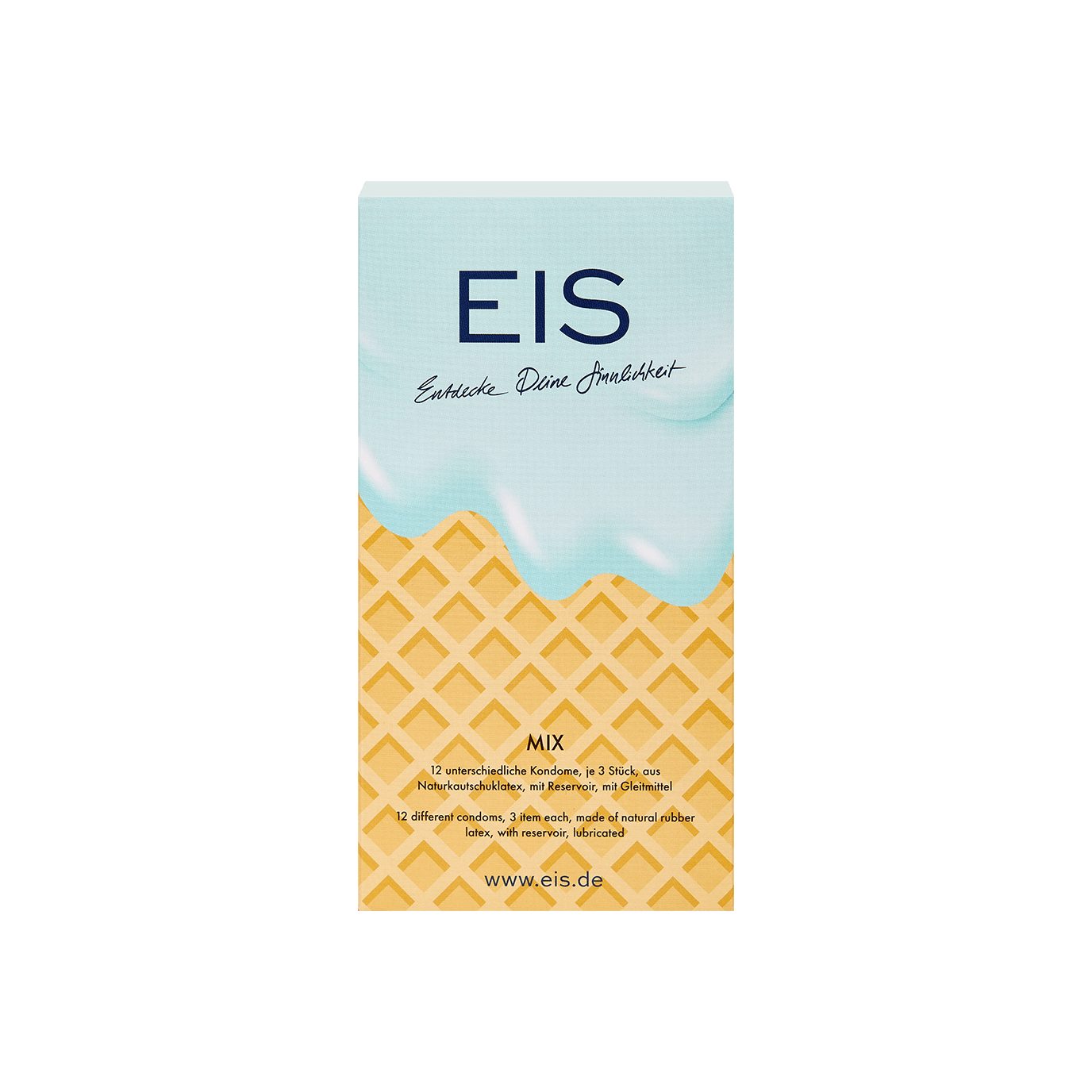 EIS Kondome Markenkondome Mix', Naturkautschuklatex 12 53mm, St., 12Stück