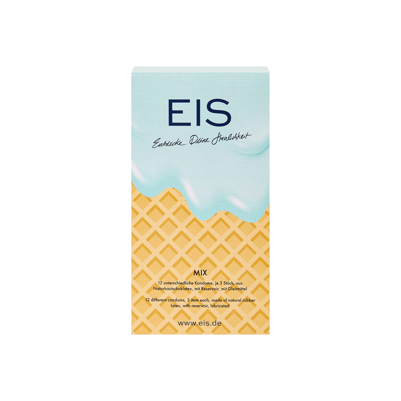 EIS Kondome Markenkondome Mix', 12Stück, 53mm, 12 St., Naturkautschuklatex