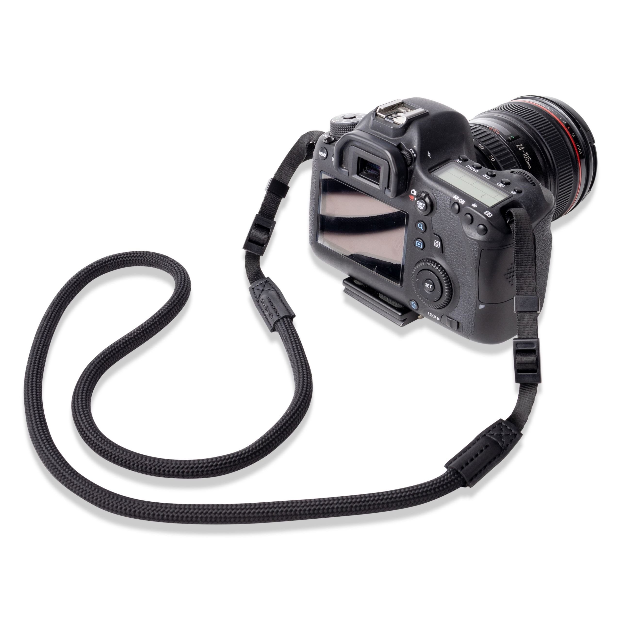 Lens-Aid Kamerazubehör-Set Kameragurt für Ösen, zur Befestigung Kameraösen (2 kleinen an tlg), schmale in kleine Seil-Optik Nylonband oder