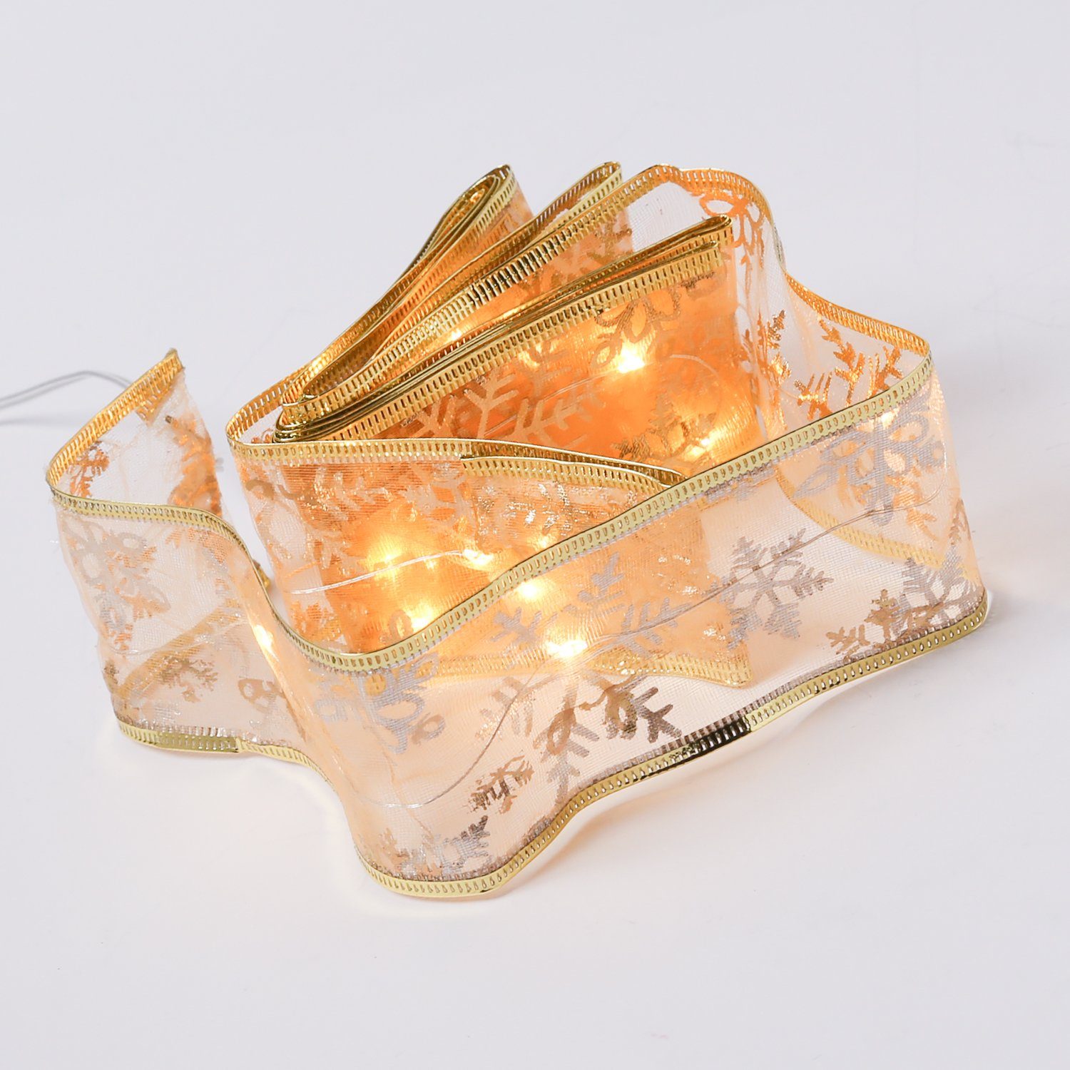 MARELIDA LED-Lichterkette LED Seidenband Geschenkband Schleifenband günstig online kaufen