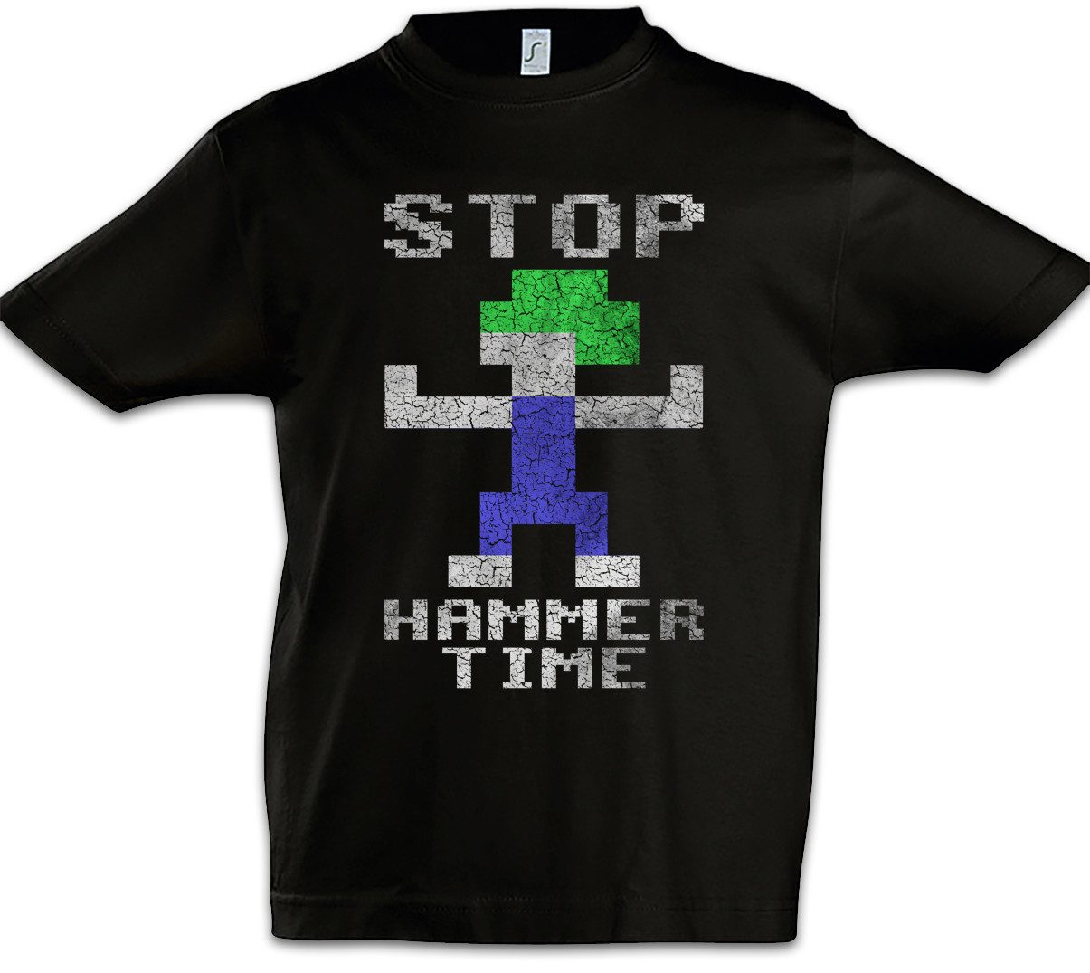 Print-Shirt Lemmings Hammer Time Kinder T-Shirt Lemminge Video Kult Computer Game