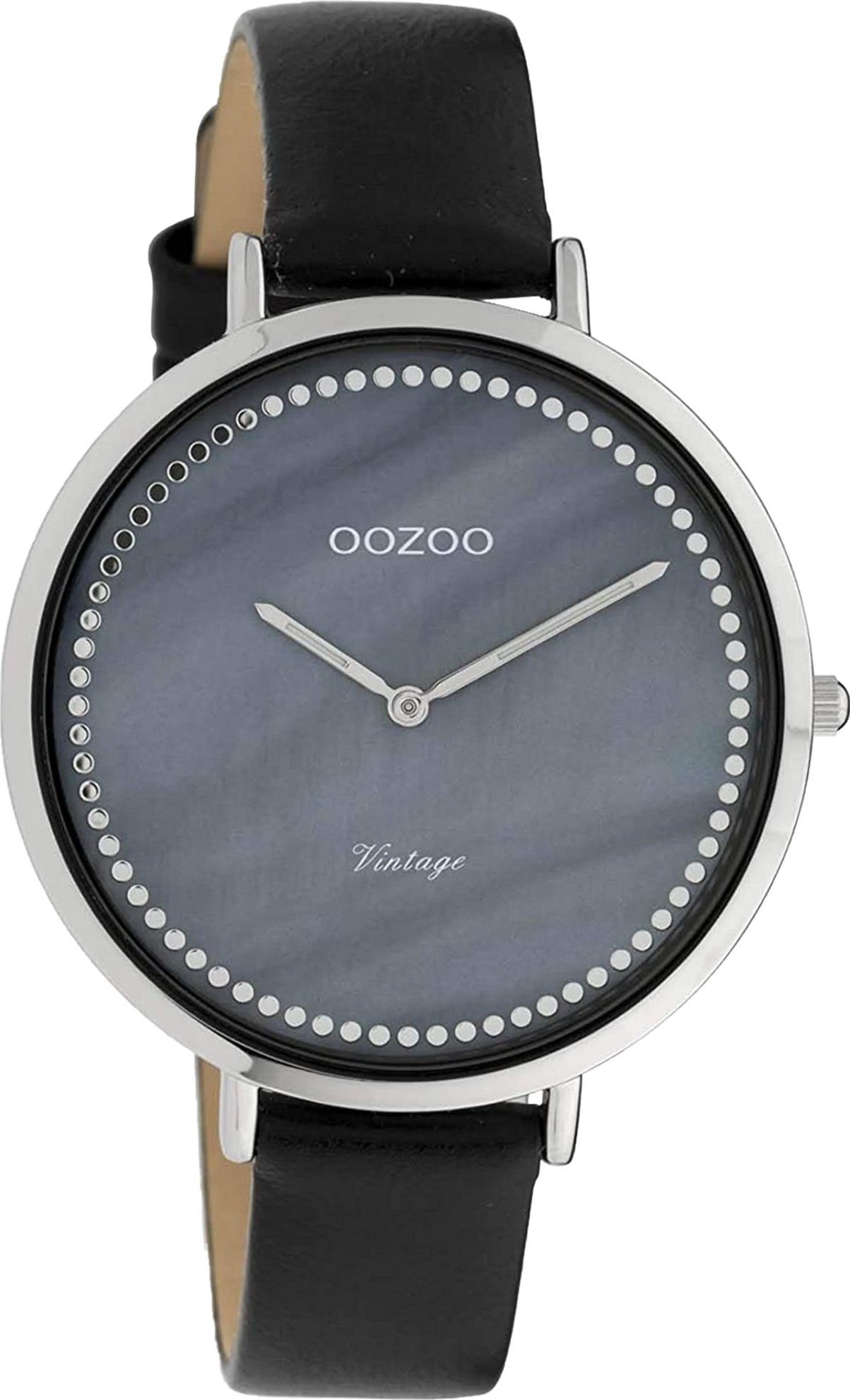 Quarzuhr Oozoo Damen Armbanduhr schwarz Analog