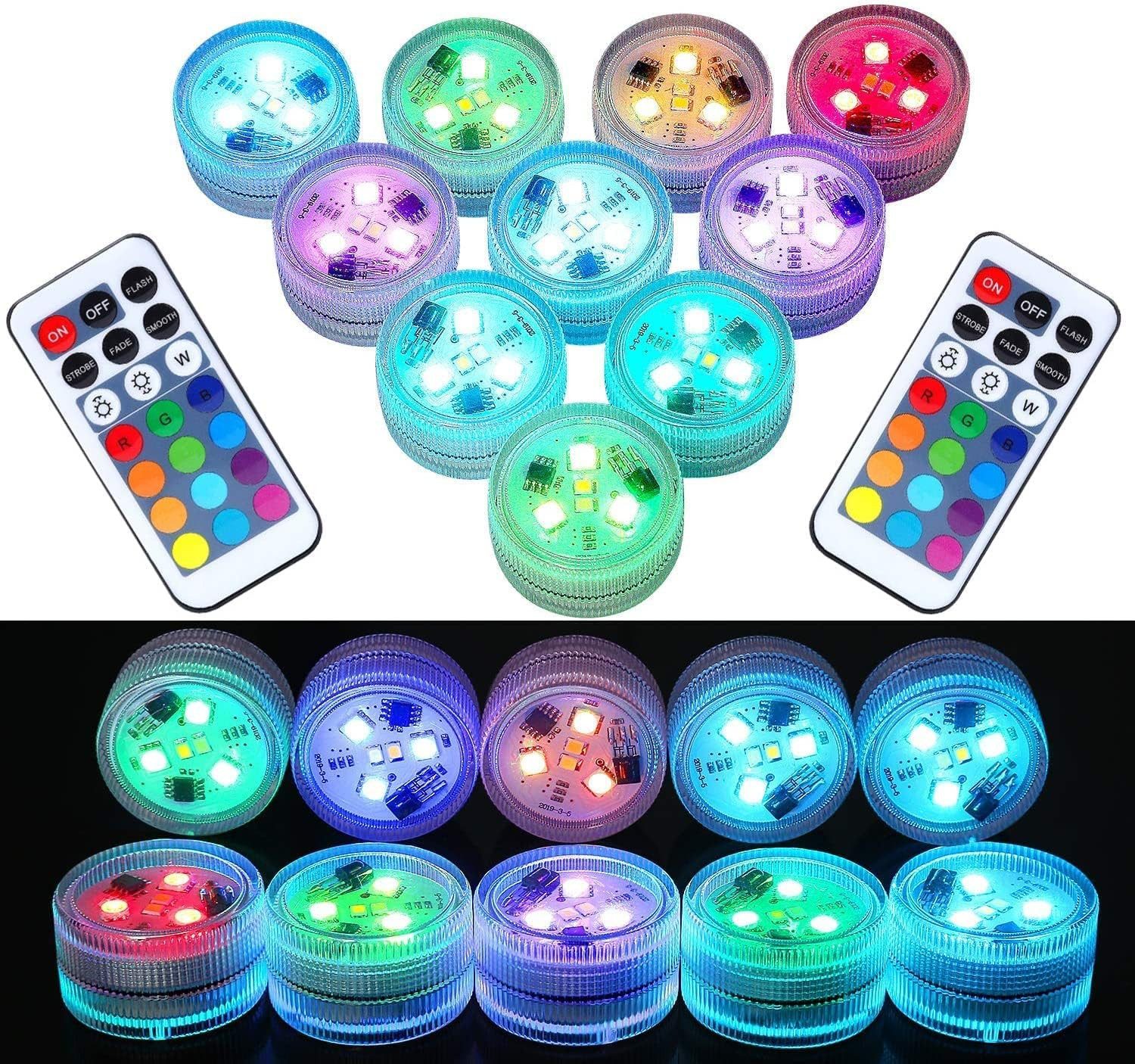 FELIXLEO LED-Lichterkette Mini Unterwasser Licht RGB günstig online kaufen